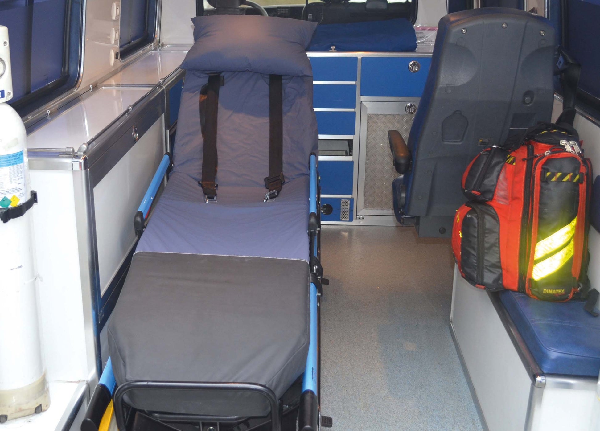 Drap housse pour brancard - Passages pour sangles - Clinibed