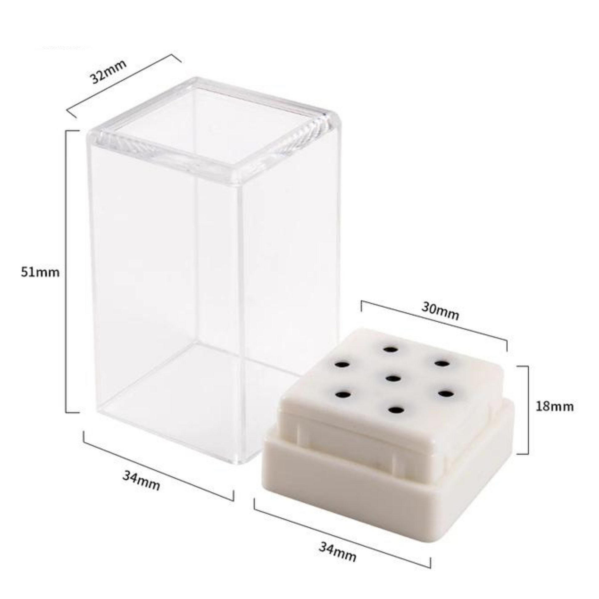 Porte-fraise en plastique - 7 trous acrylique