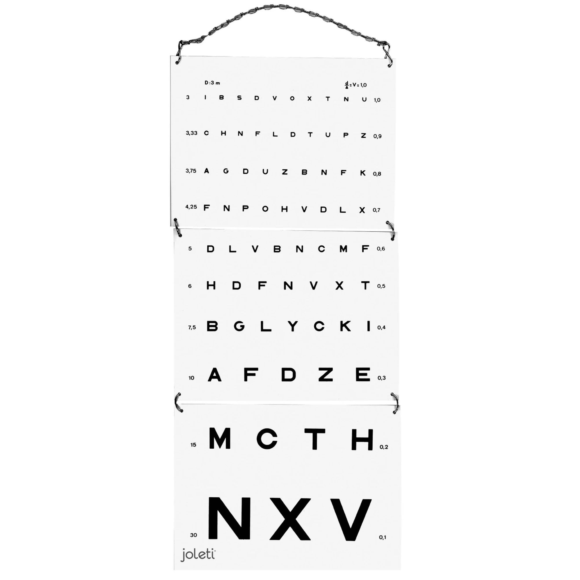 Echelle Monoyer (3 options) - JOLETI