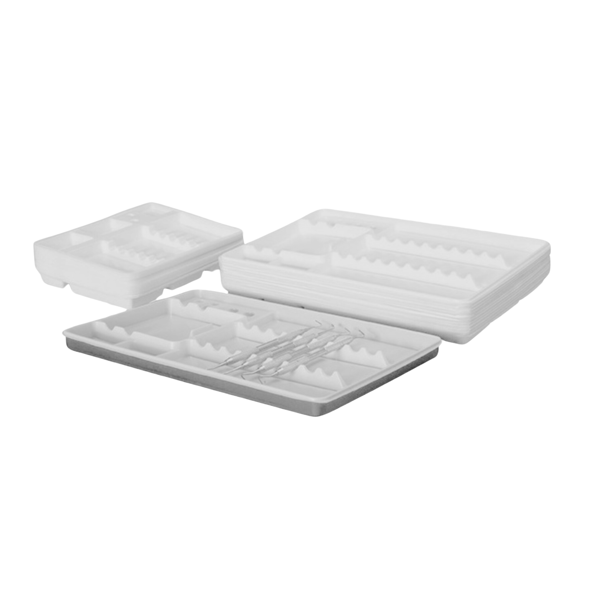 Plateau aluminium pour plateau à usage unique