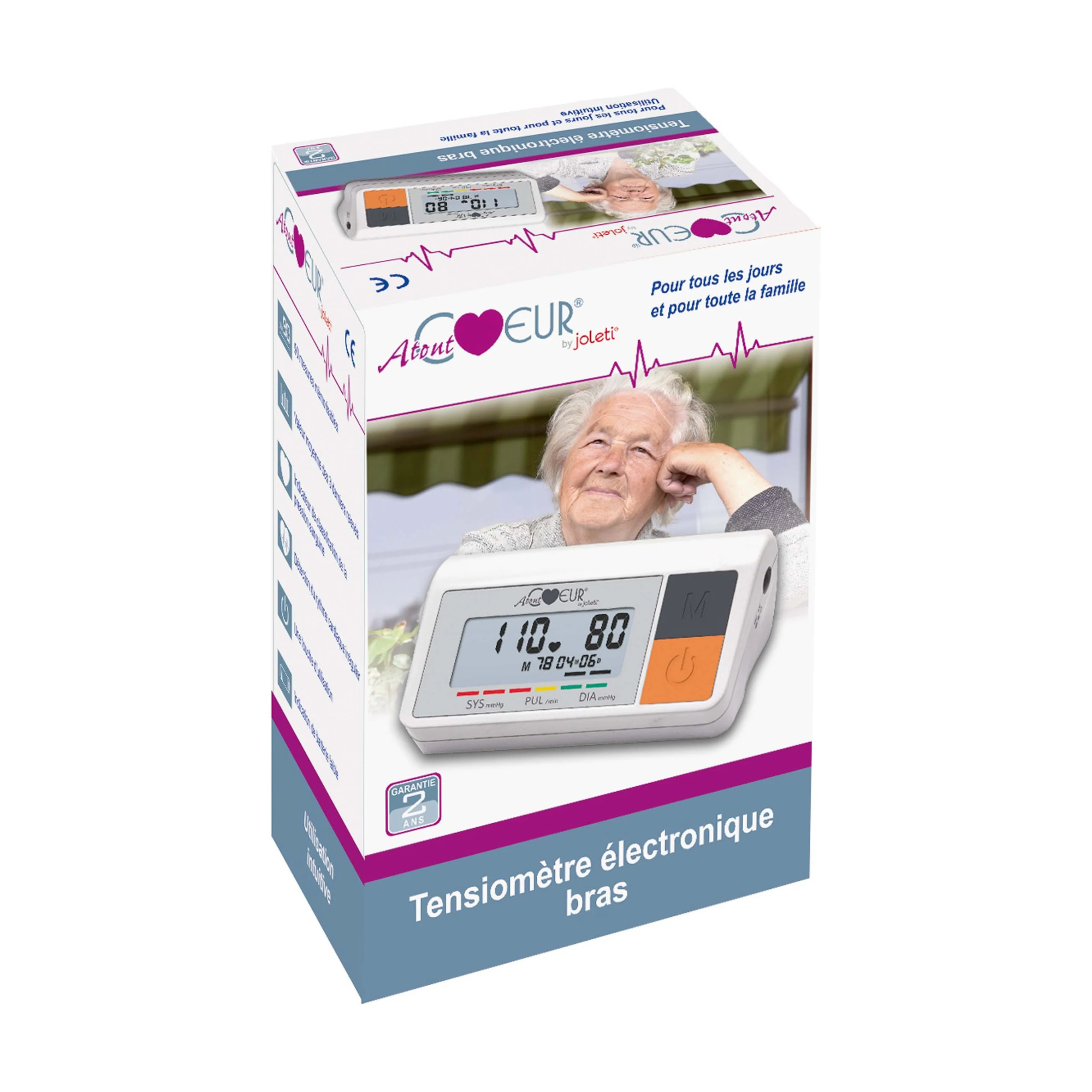 AtoutCoeur Arm Blood Pressure Monitor - Joleti