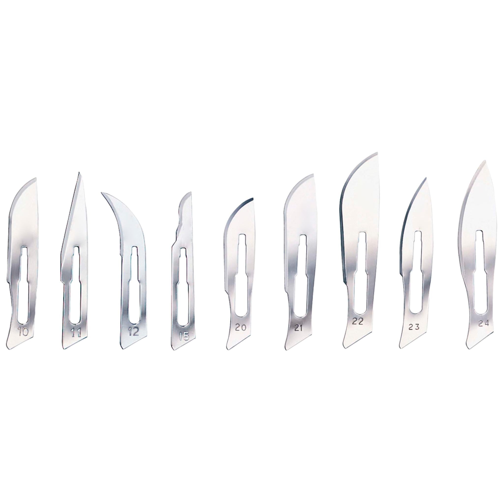 10 lames de bistouri en carbone stérile - Euromédis