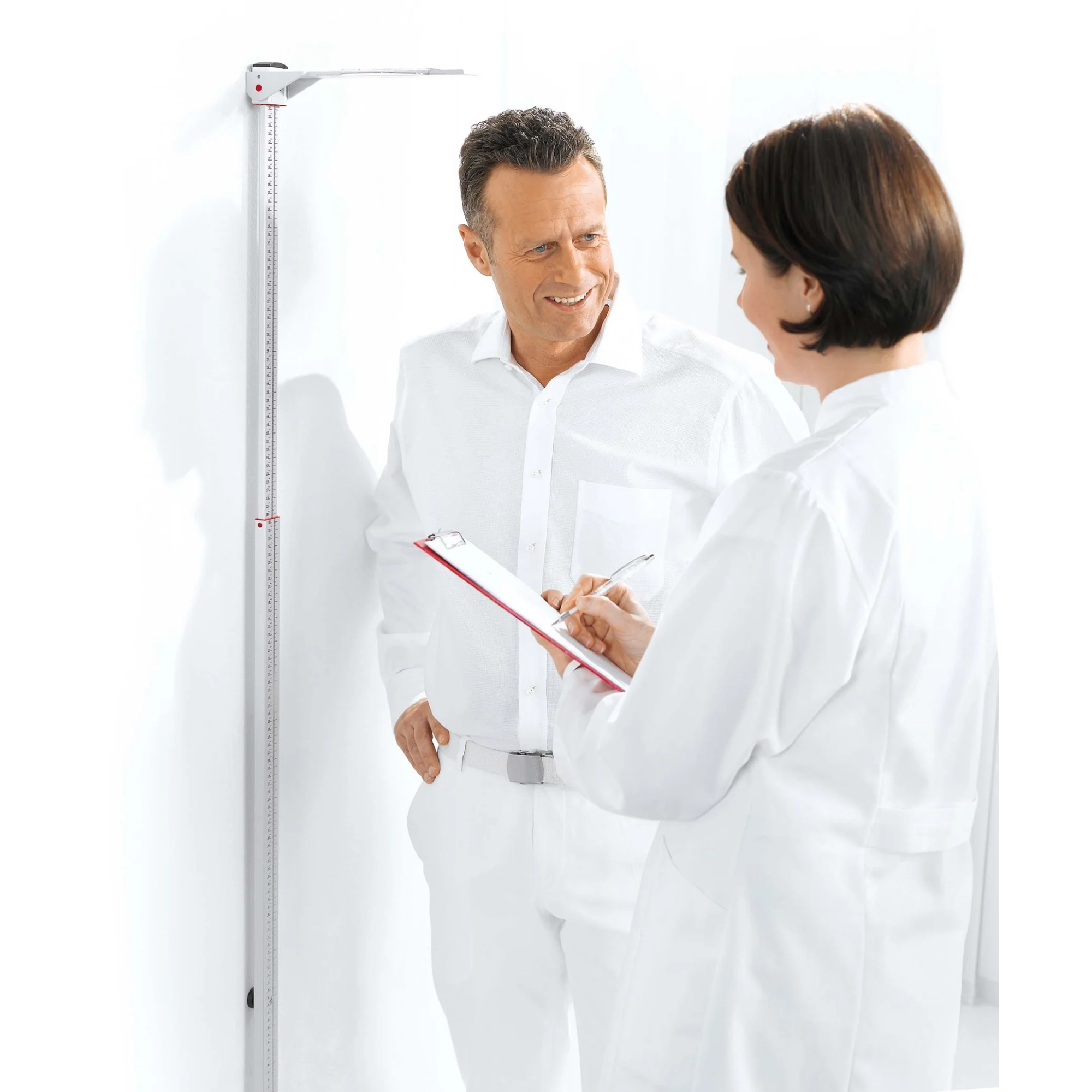 Seca 222 Telescopic Wall Height Chart - SECA