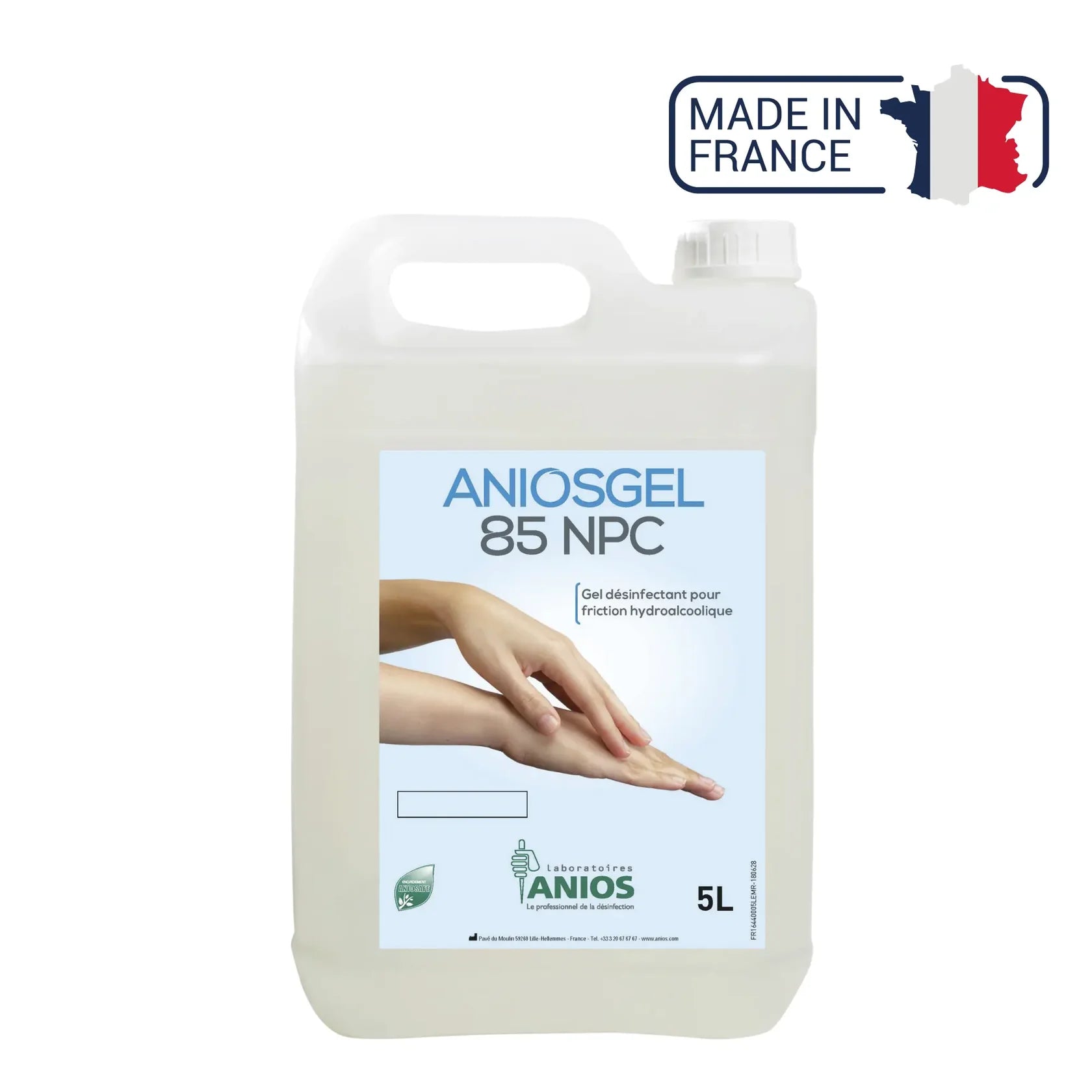 Aniosgel 85 NPC - Gel désinfectant pour friction hydroalcoolique - Anios