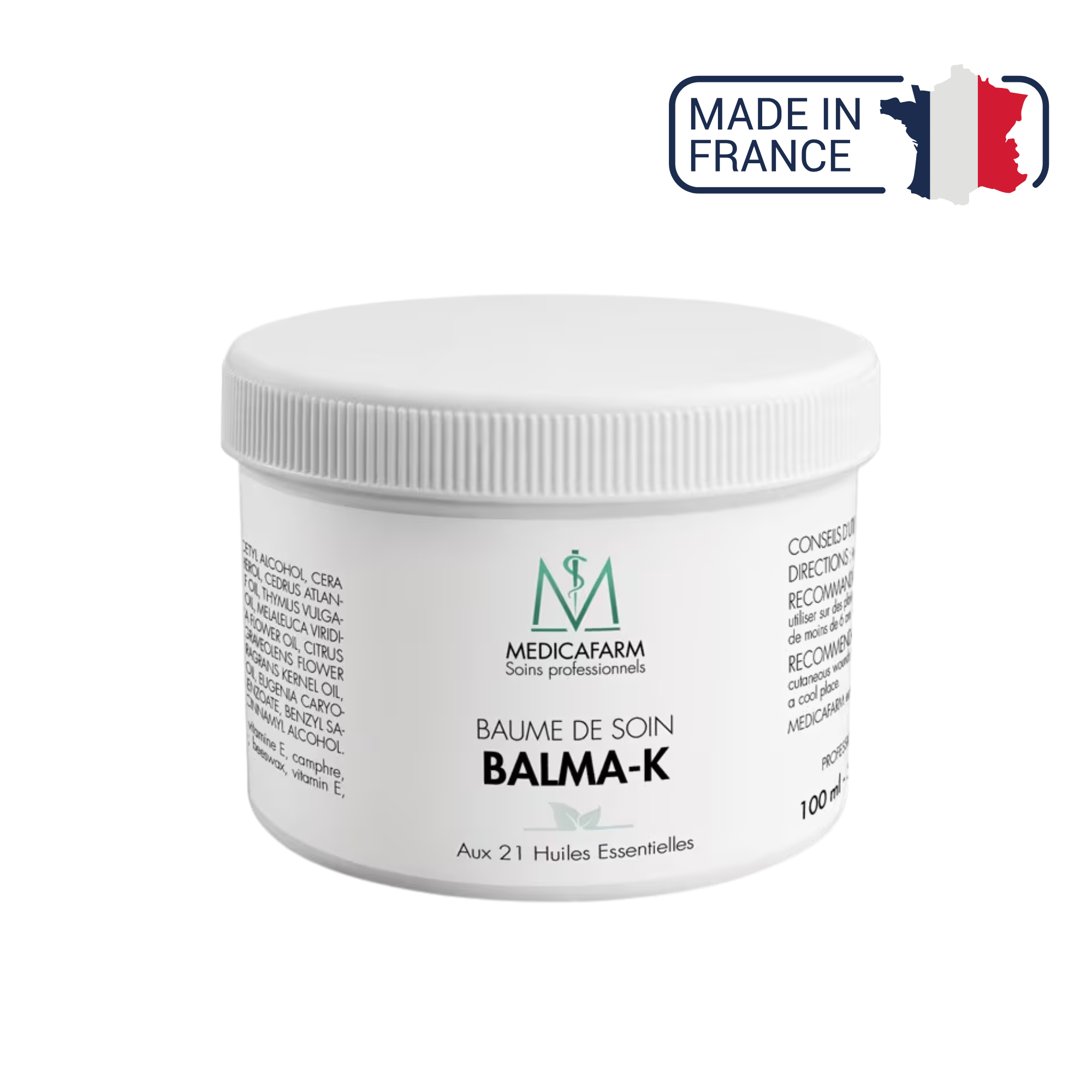 Balma-K Care Balm - 21 Essential Oils - 100ml Jar - Medicafarm