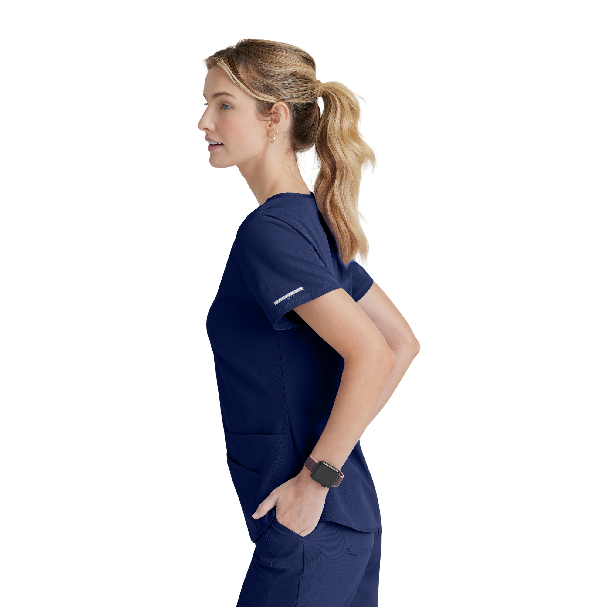 Breeze Top - Haut médical col V - Femme - Skechers SKECHERS