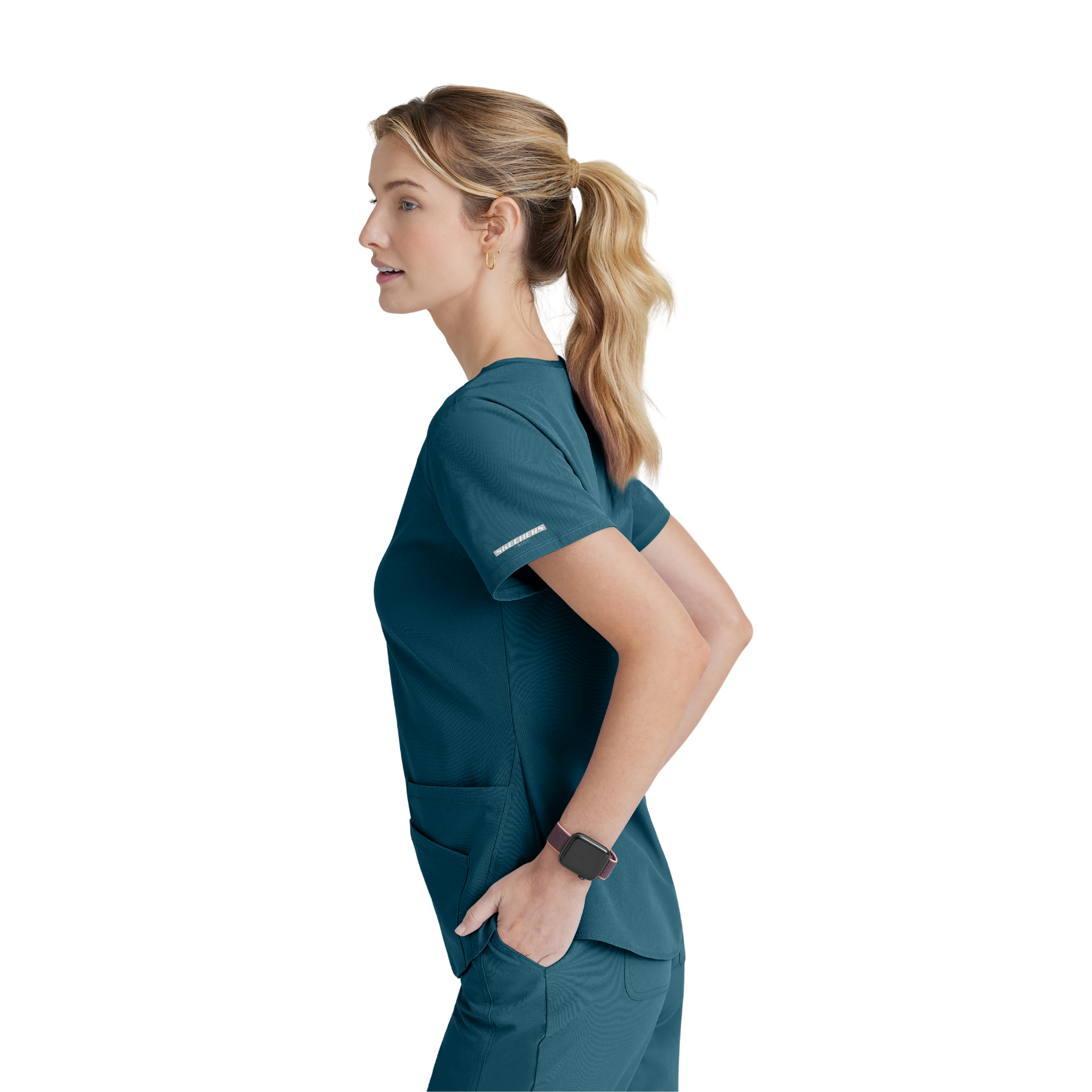 Breeze Top - Haut médical col V - Femme - Skechers SKECHERS