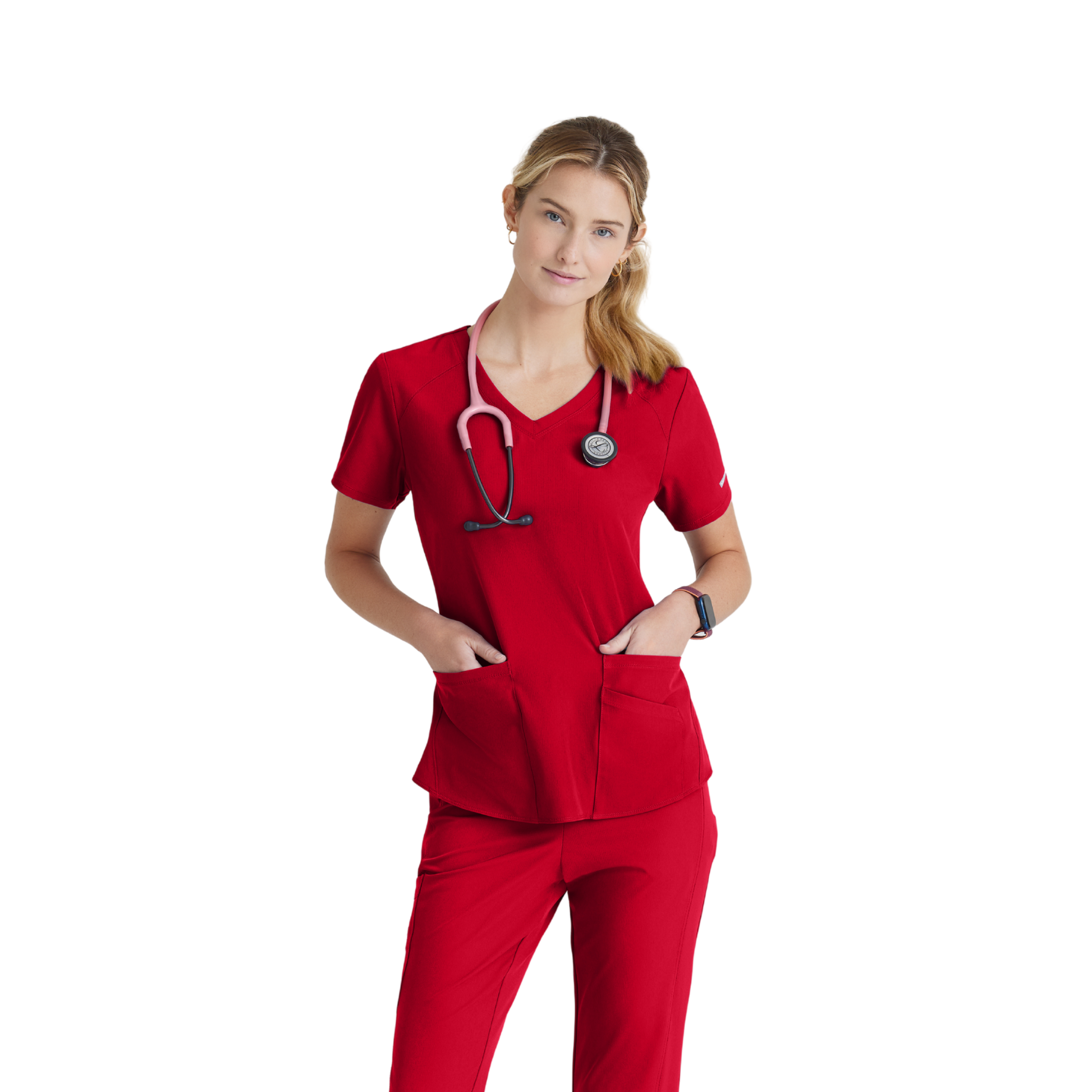 Breeze Top - Haut médical col V - Femme - Skechers SKECHERS