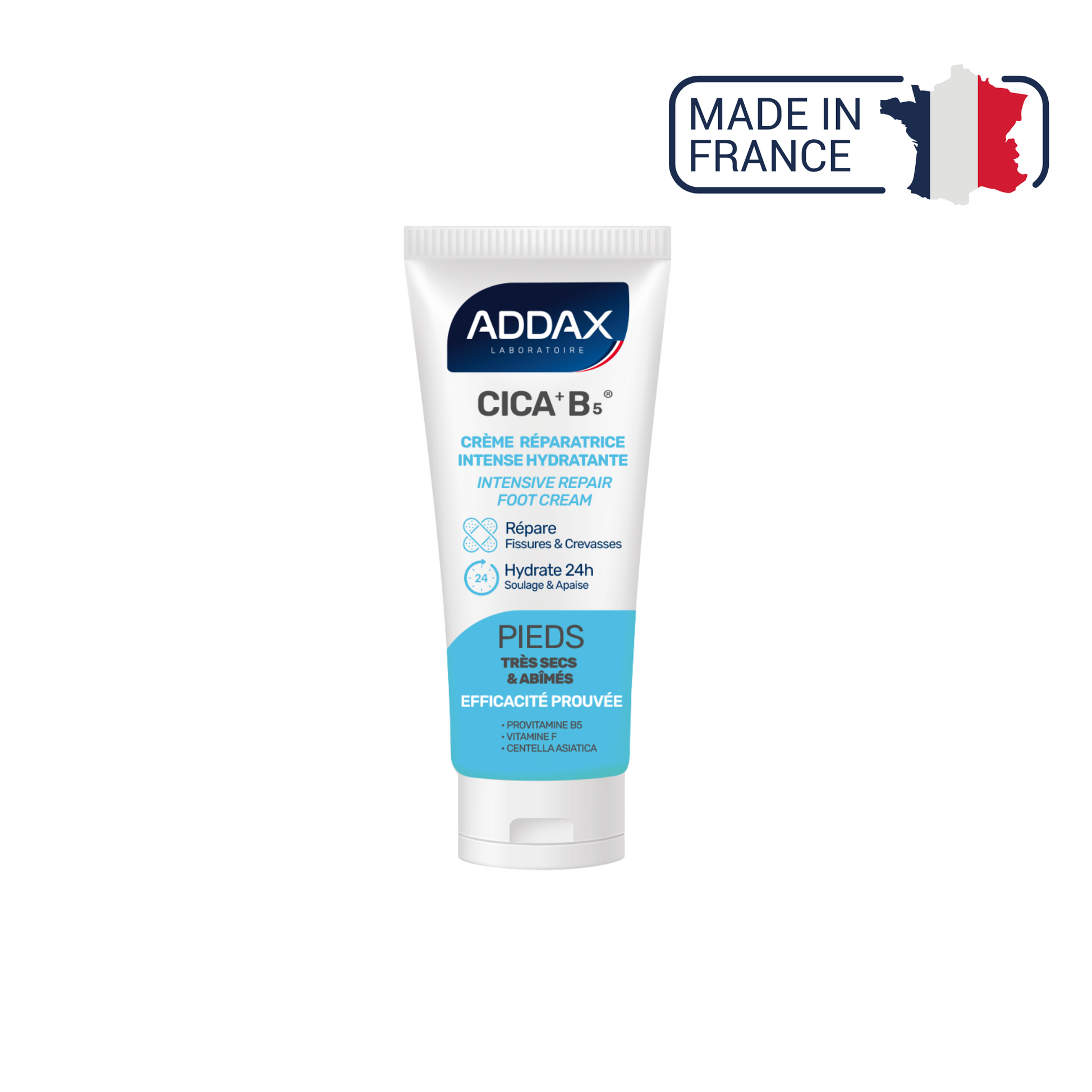 CICA + B5® - Crème pieds réparatrice intense hydratante - 50 ml - Laboratoire Addax Laboratoire Addax