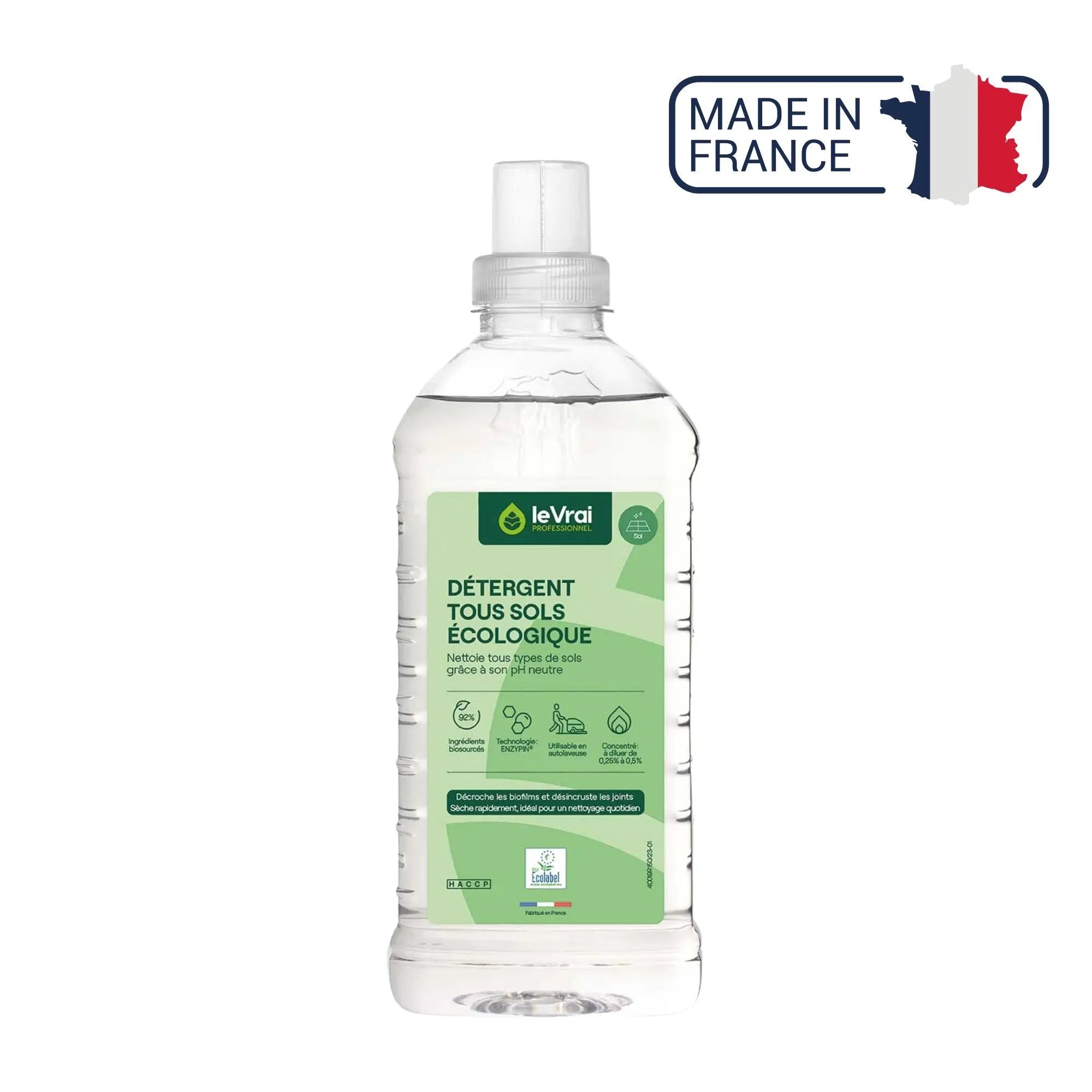 All-floor and multi-surface detergent - 1L bottle - Enzypin