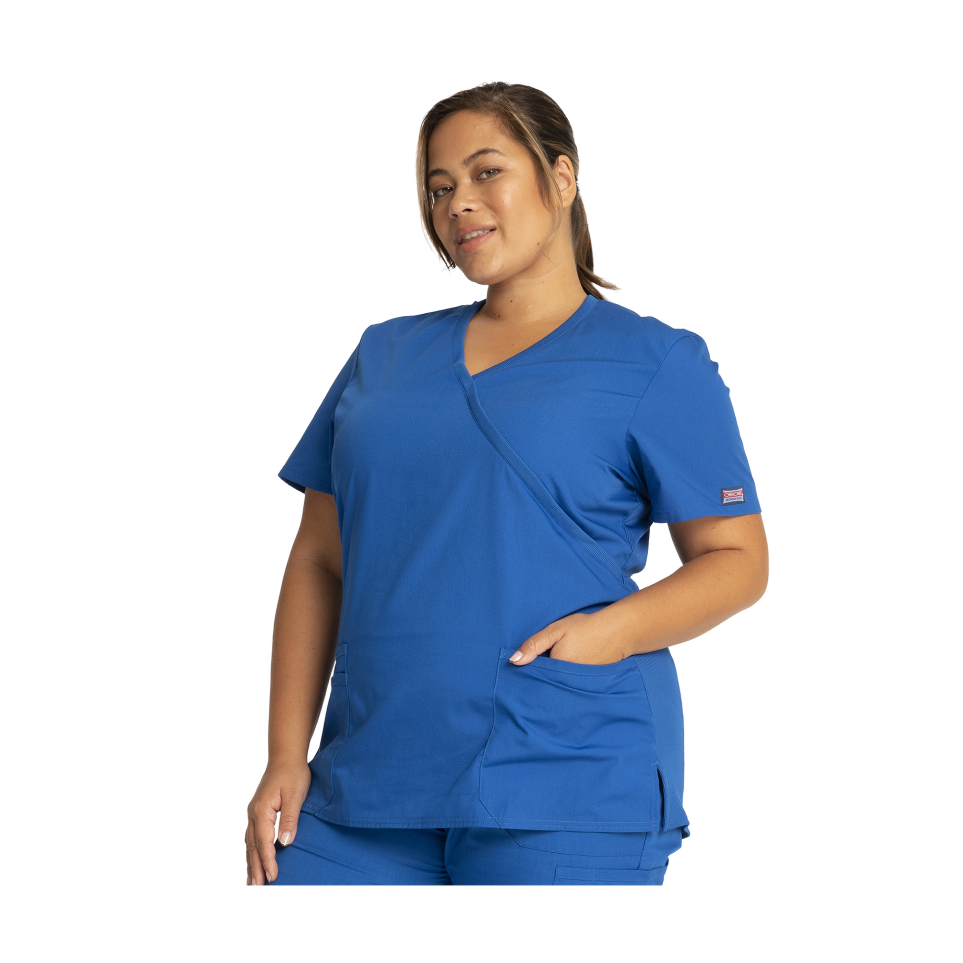 Limoges - Tunique médicale - Effet cache-coeur  - Manches courtes - Femme - Cherokee Cherokee Authentic Workwear