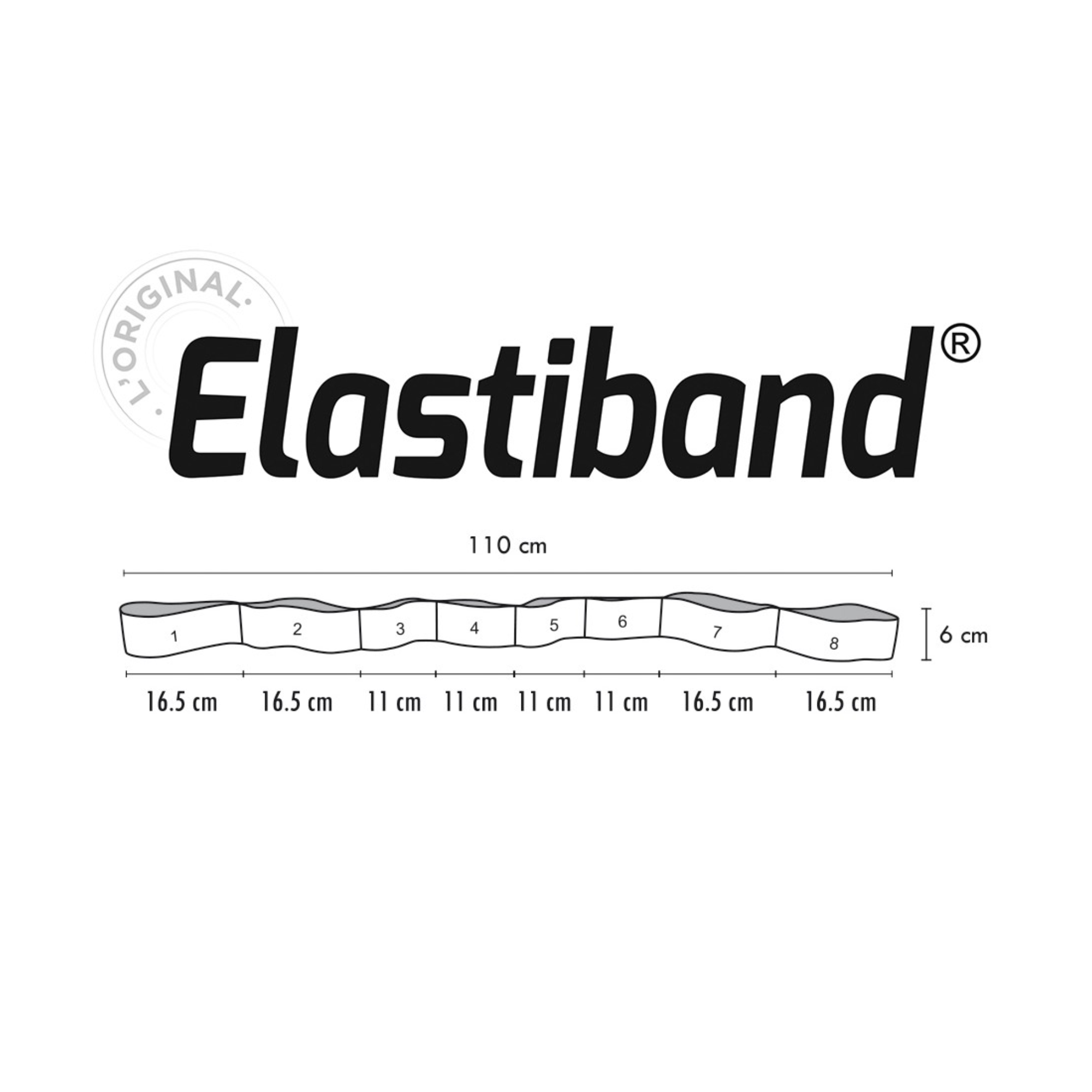 Multi Elastiband® Noir vrac 110 cm - 30 kg - Sveltus