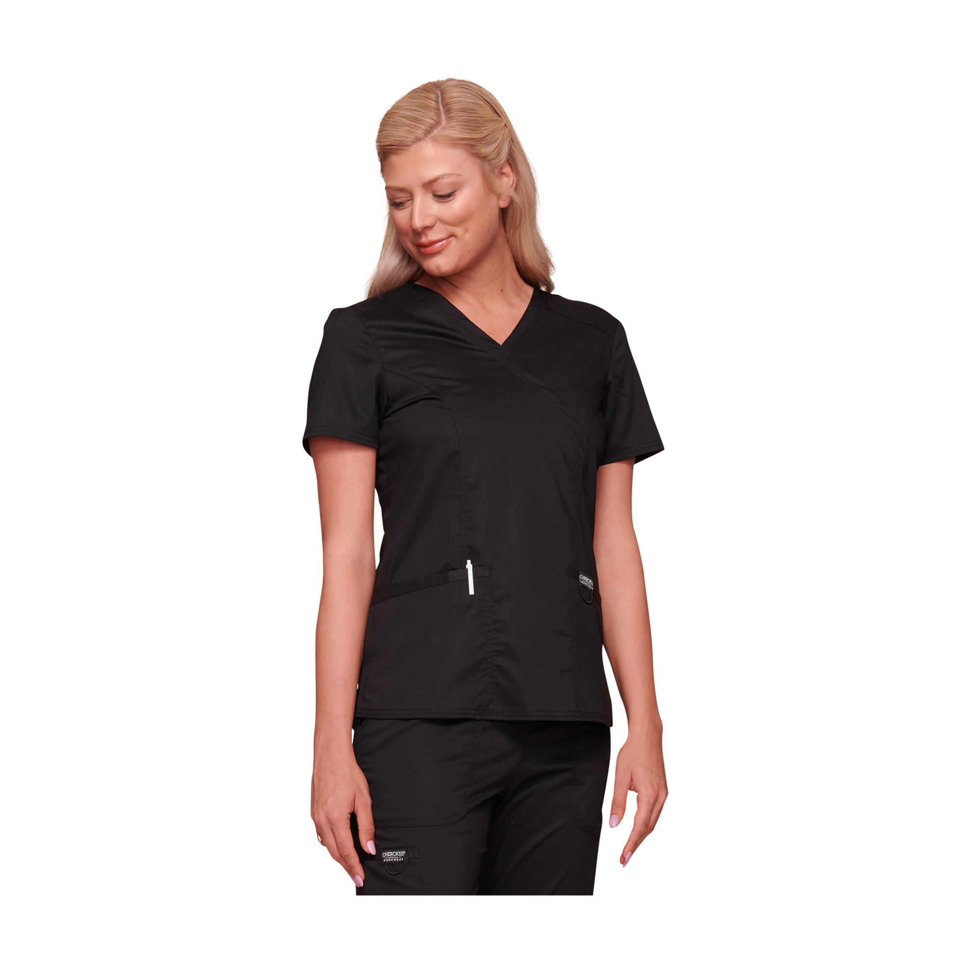 Pau - V-neck wrapover tunic - Women - Cherokee