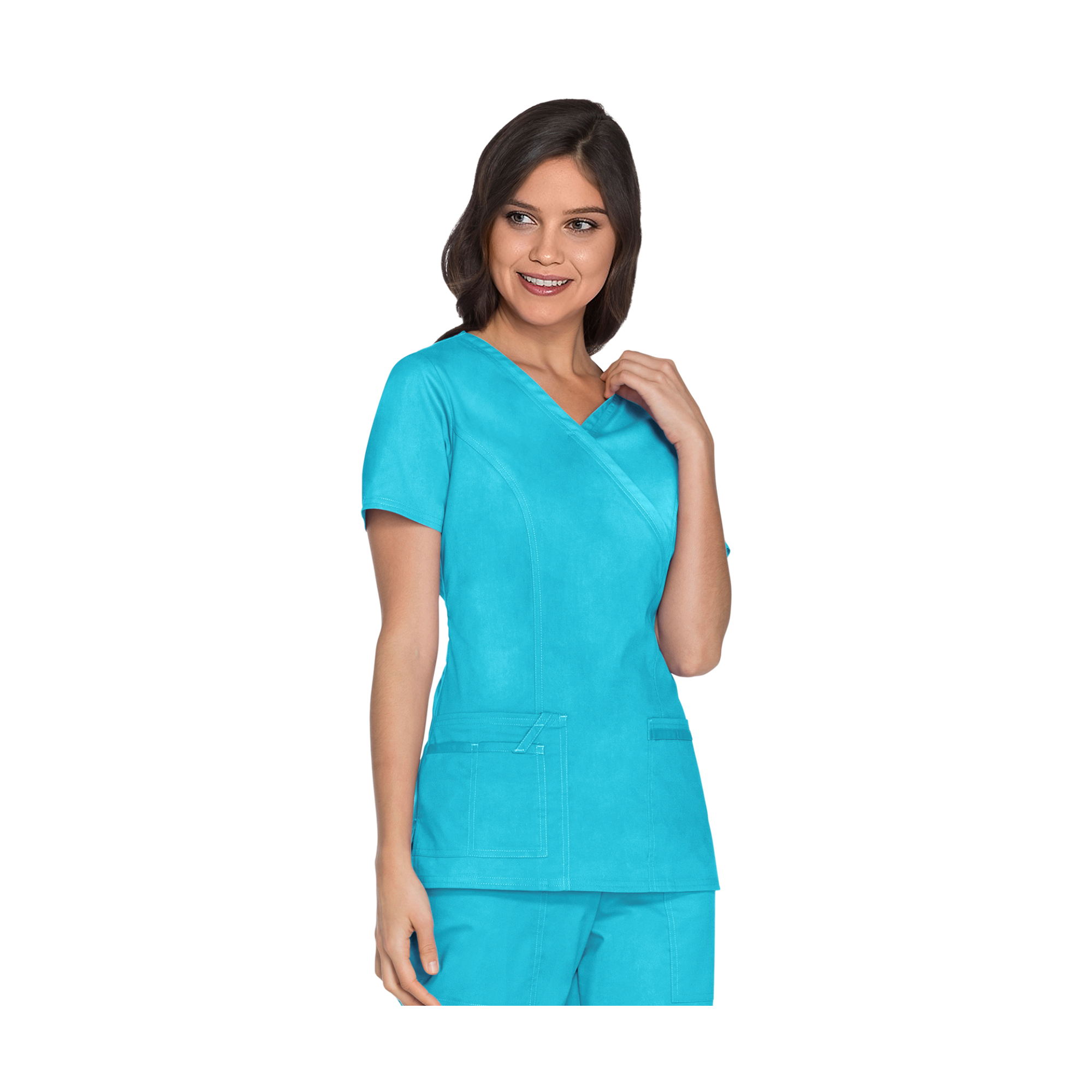 Pau - V-neck wrapover tunic - Women - Cherokee