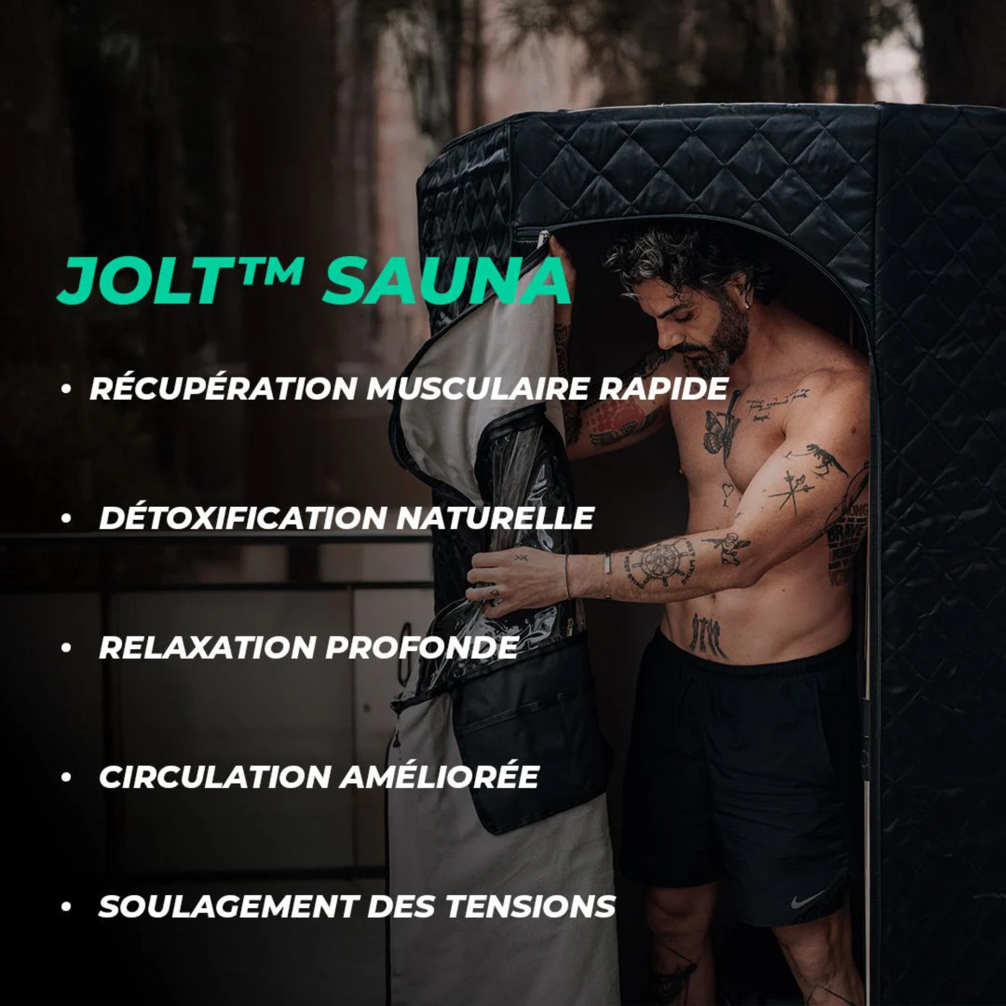 Sauna - dry heat - portable cabin - Jolt