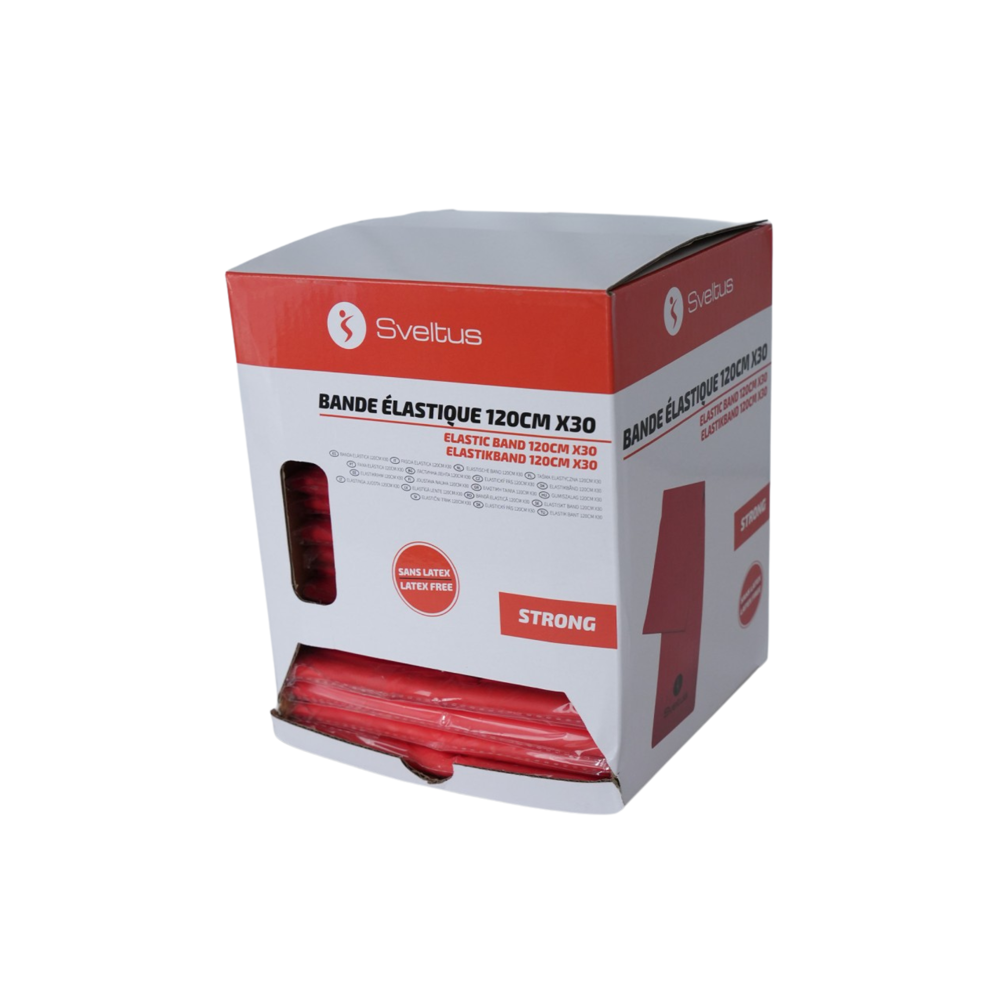 Set of 30 TPE Elastic Bands - 120 cm - Sveltus