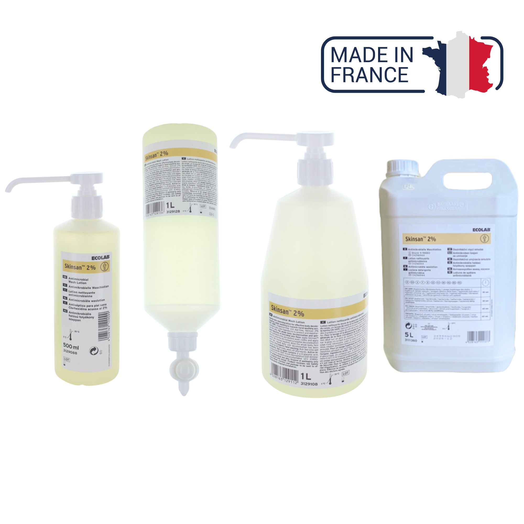 Skinsan 2% savon antiseptique - Différentes tailles - Anios Anios