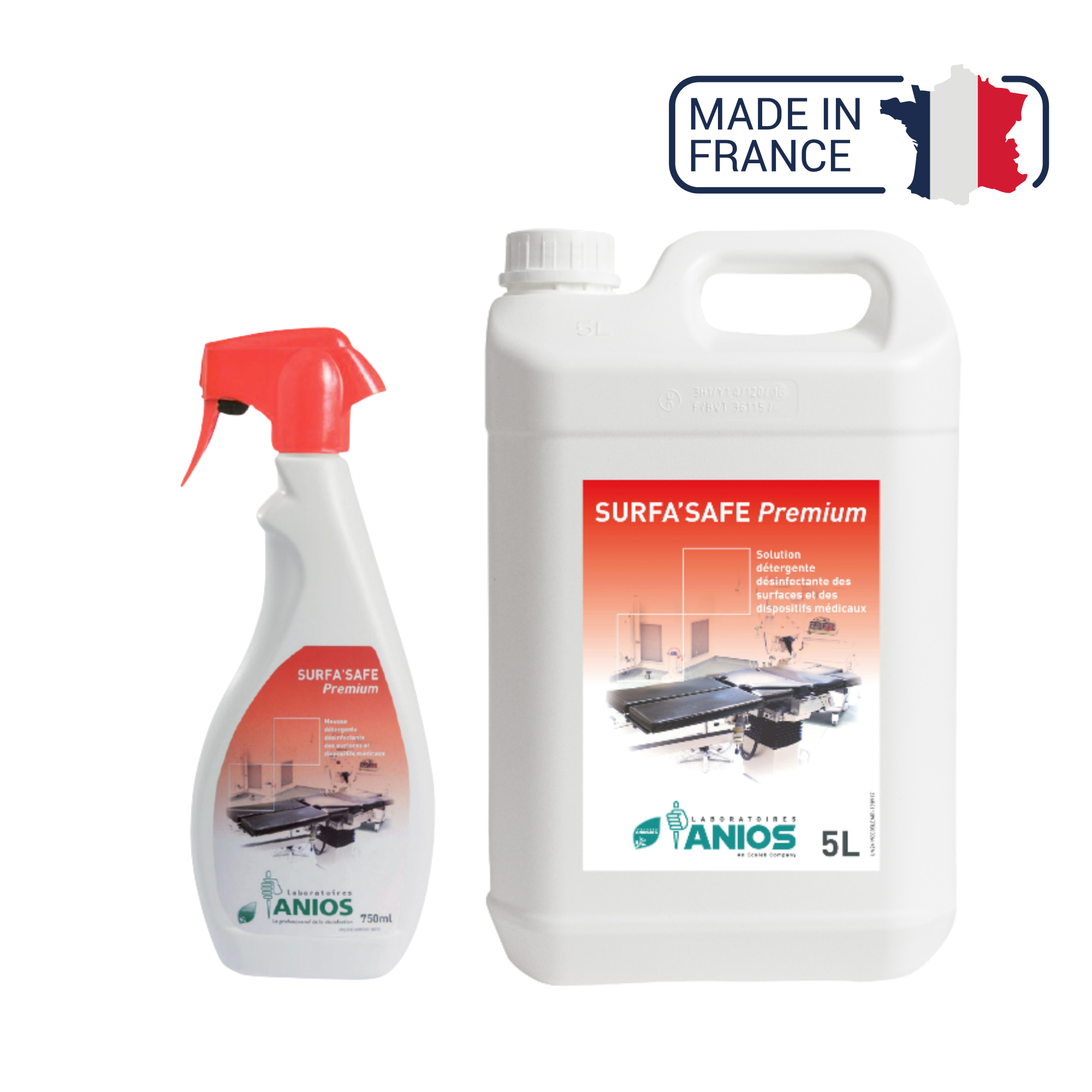 Surfa'safe Premium - Disinfectant detergent foam - Anios