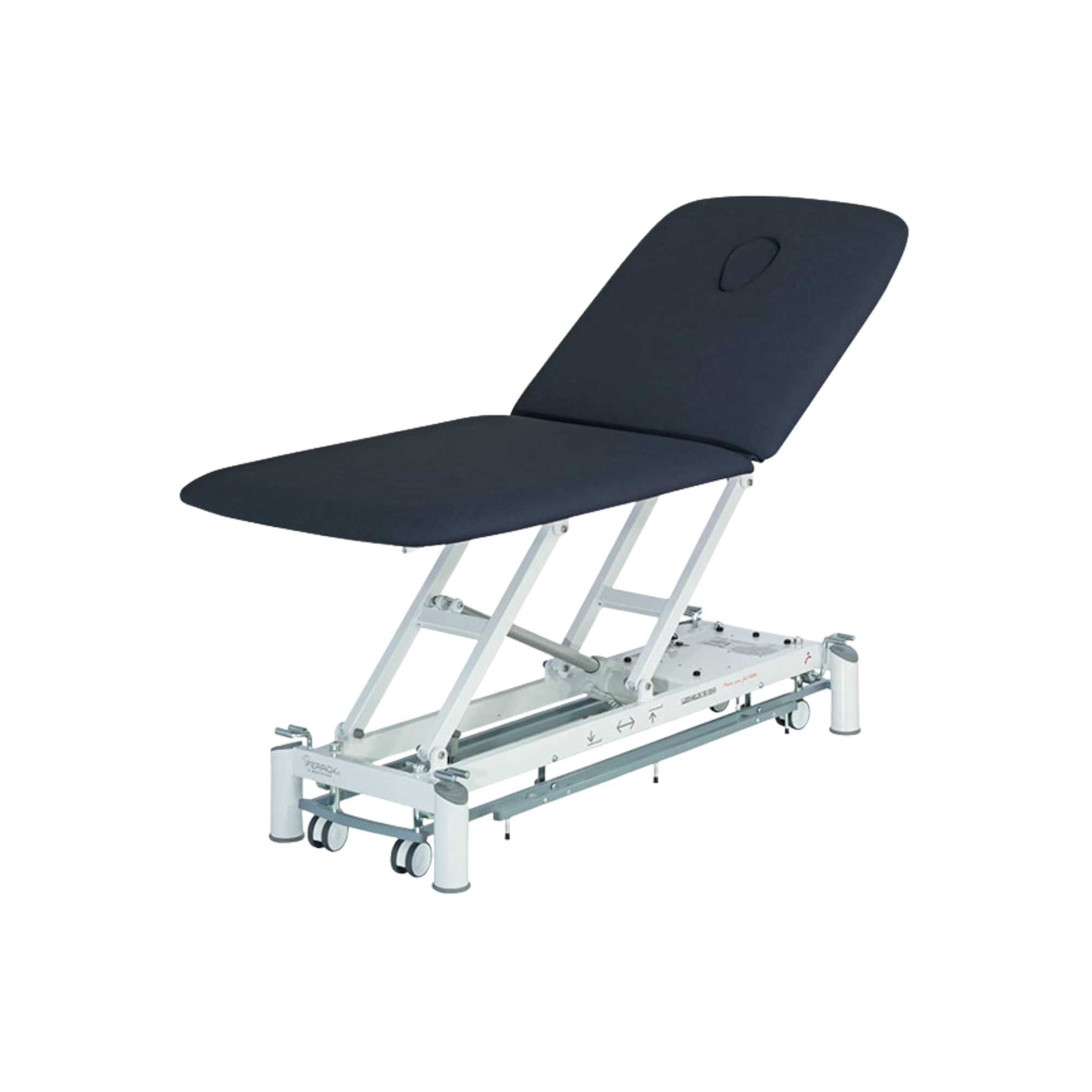 Electric physiotherapy table - Picasso XLL Trend - castors + control frame - Ferrox