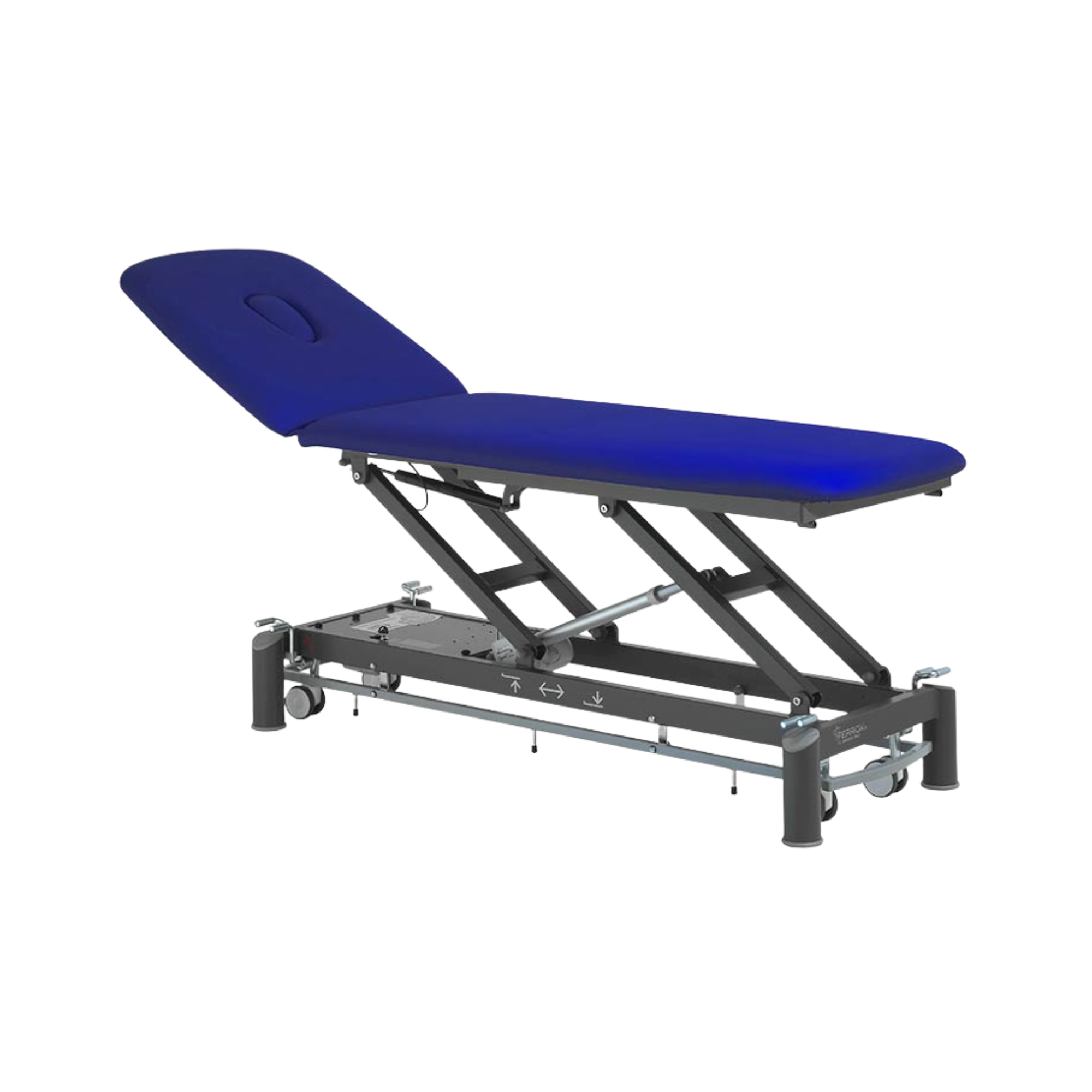 Electric physiotherapy table - Picasso Club - castors + control frame - Ferrox