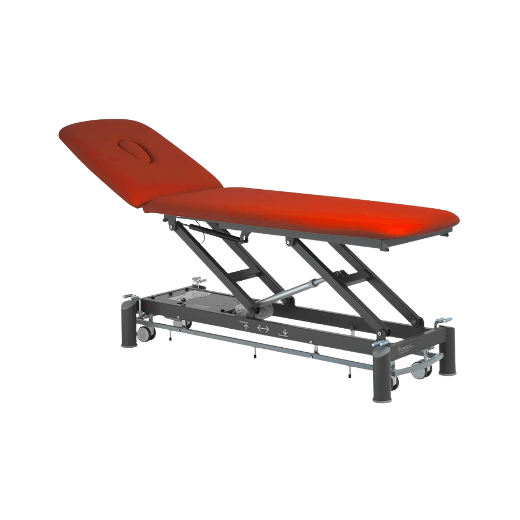 Electric physiotherapy table - Picasso Club - castors + control frame - Ferrox