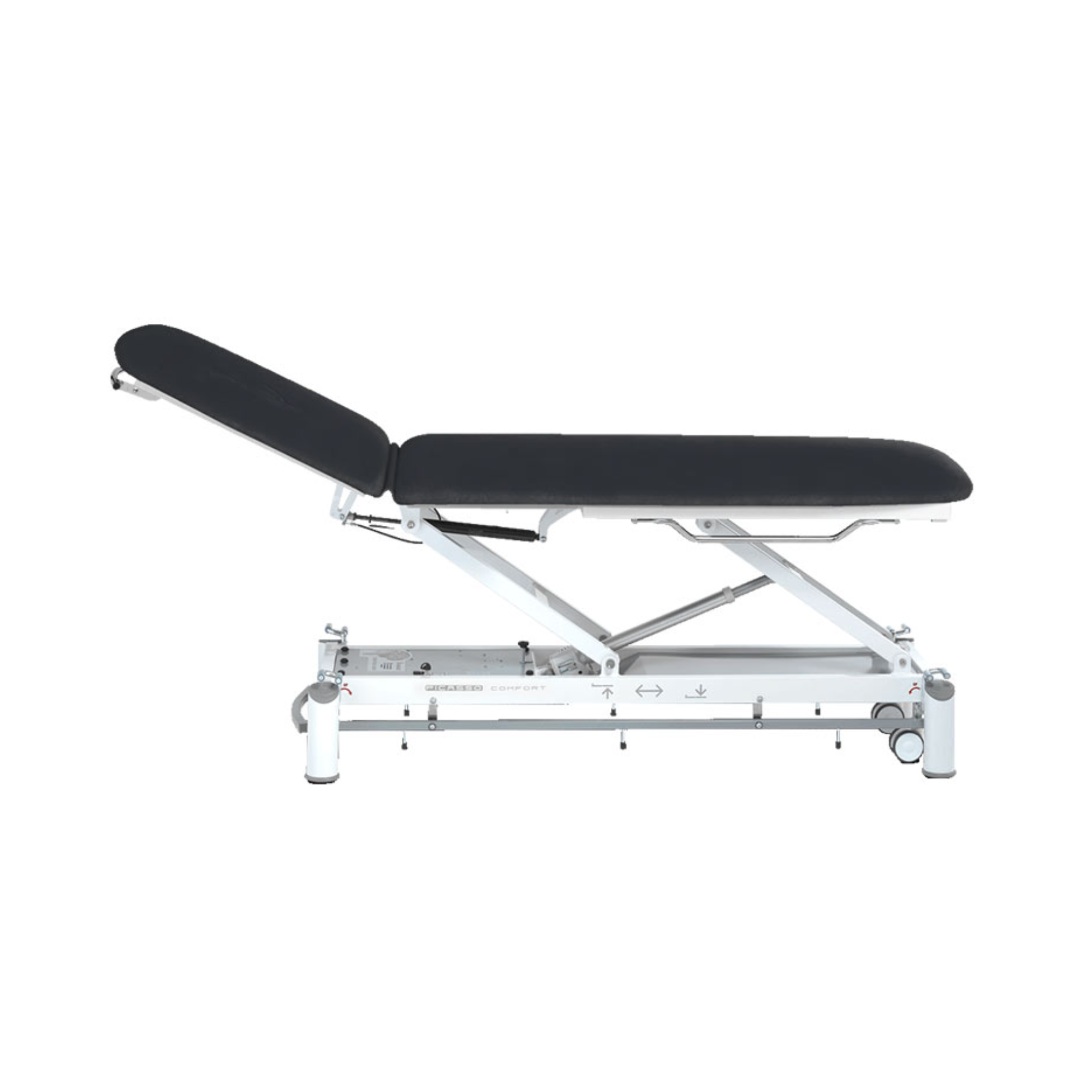Electric physiotherapy table - Picasso Comfort - castors + control frame - Ferrox