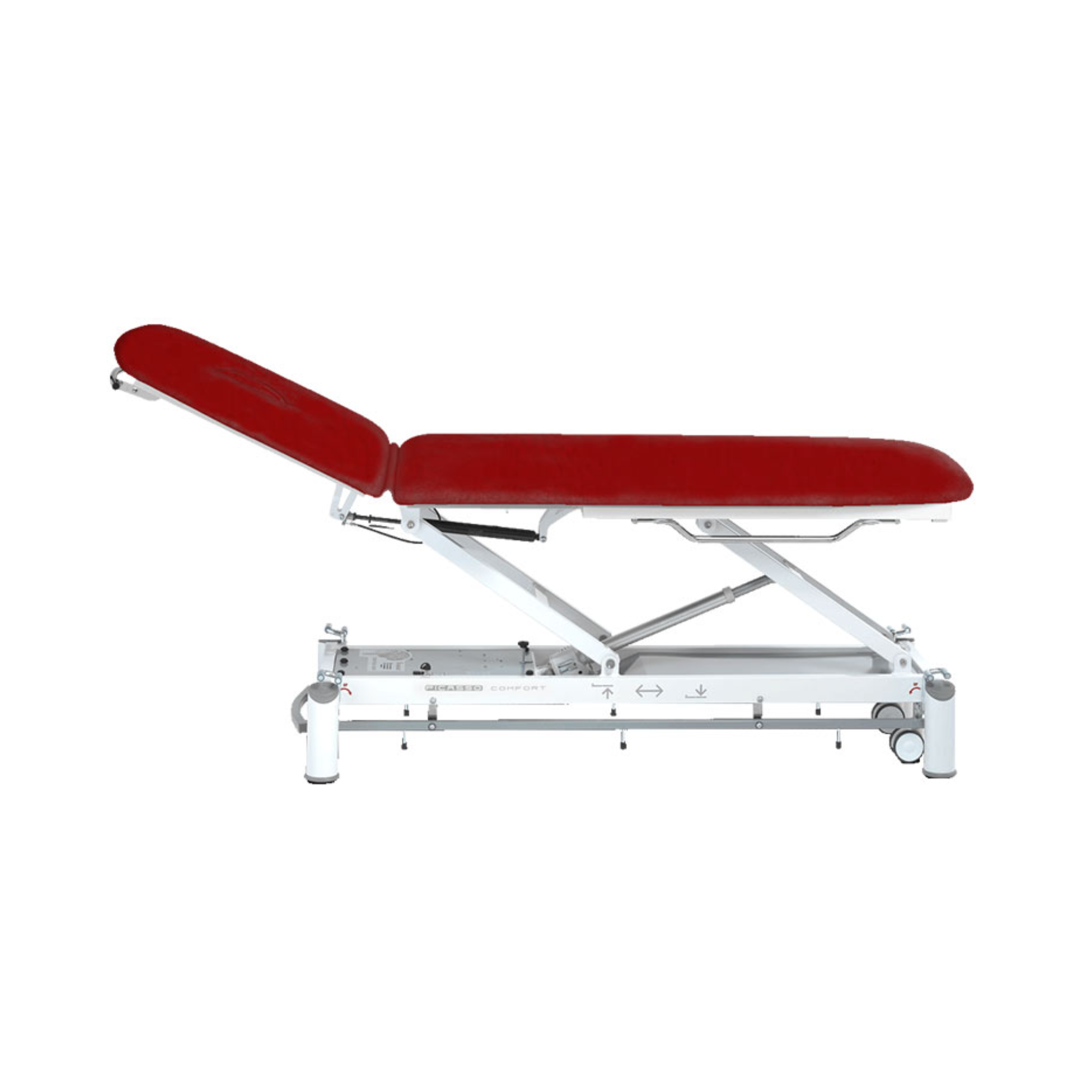 Electric physiotherapy table - Picasso Comfort - castors + control frame - Ferrox