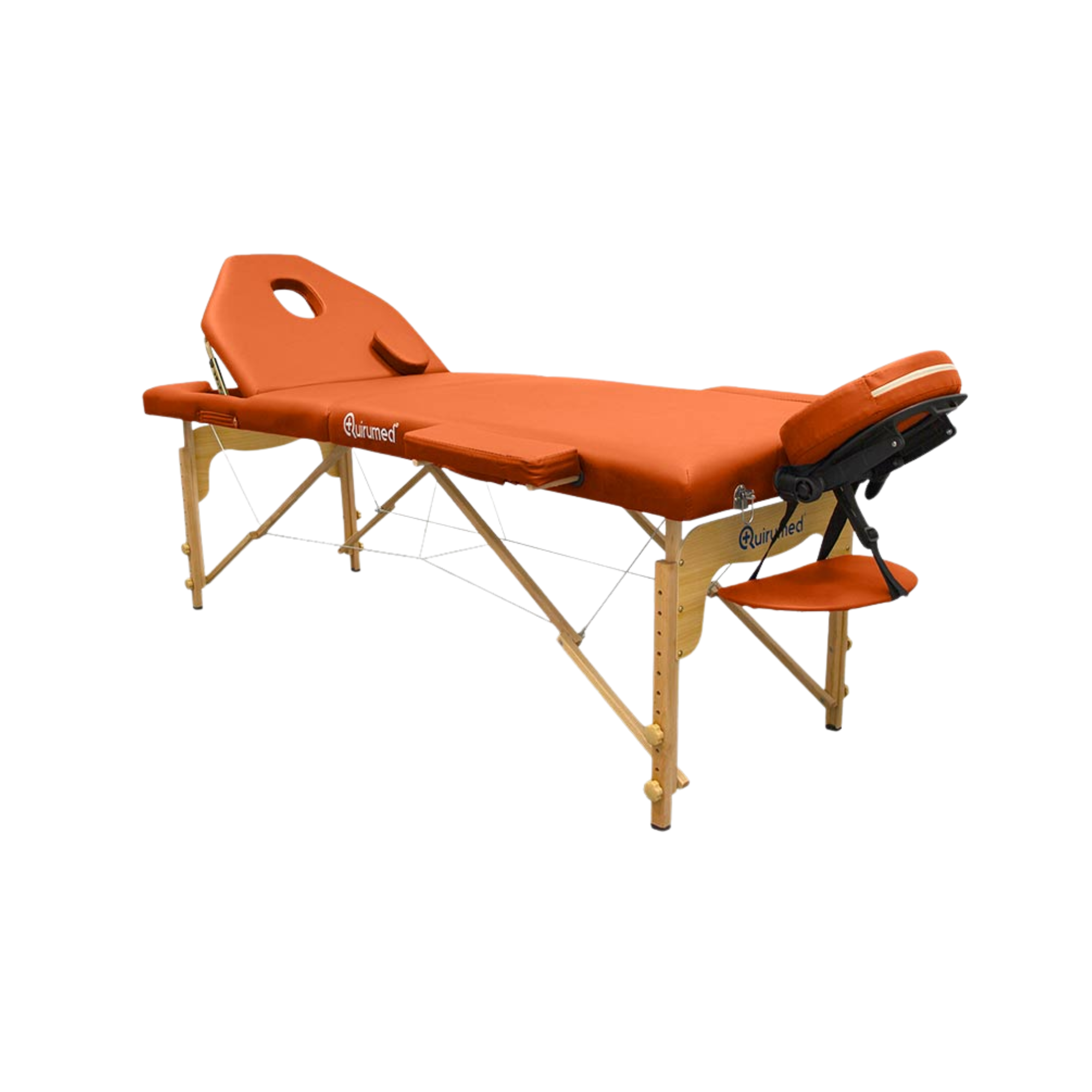 Table de massage pliante en bois 194 x 70 cm avec dossier inclinable - 7 coloris
