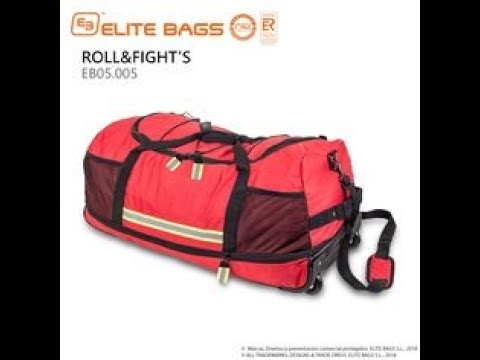 Charger la vidéo : Sac pliant transport EPI pompier - ROLL&FIGHT - Elite Bags