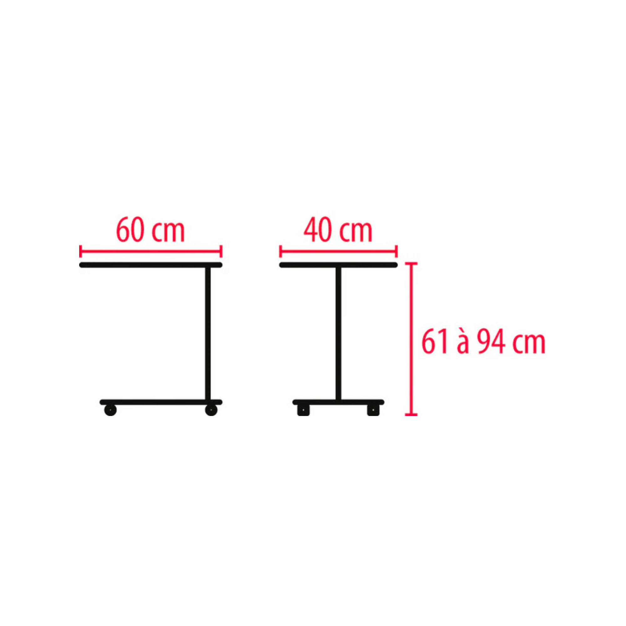 DIFFUSION Bed Table 60cm - Herdegen
