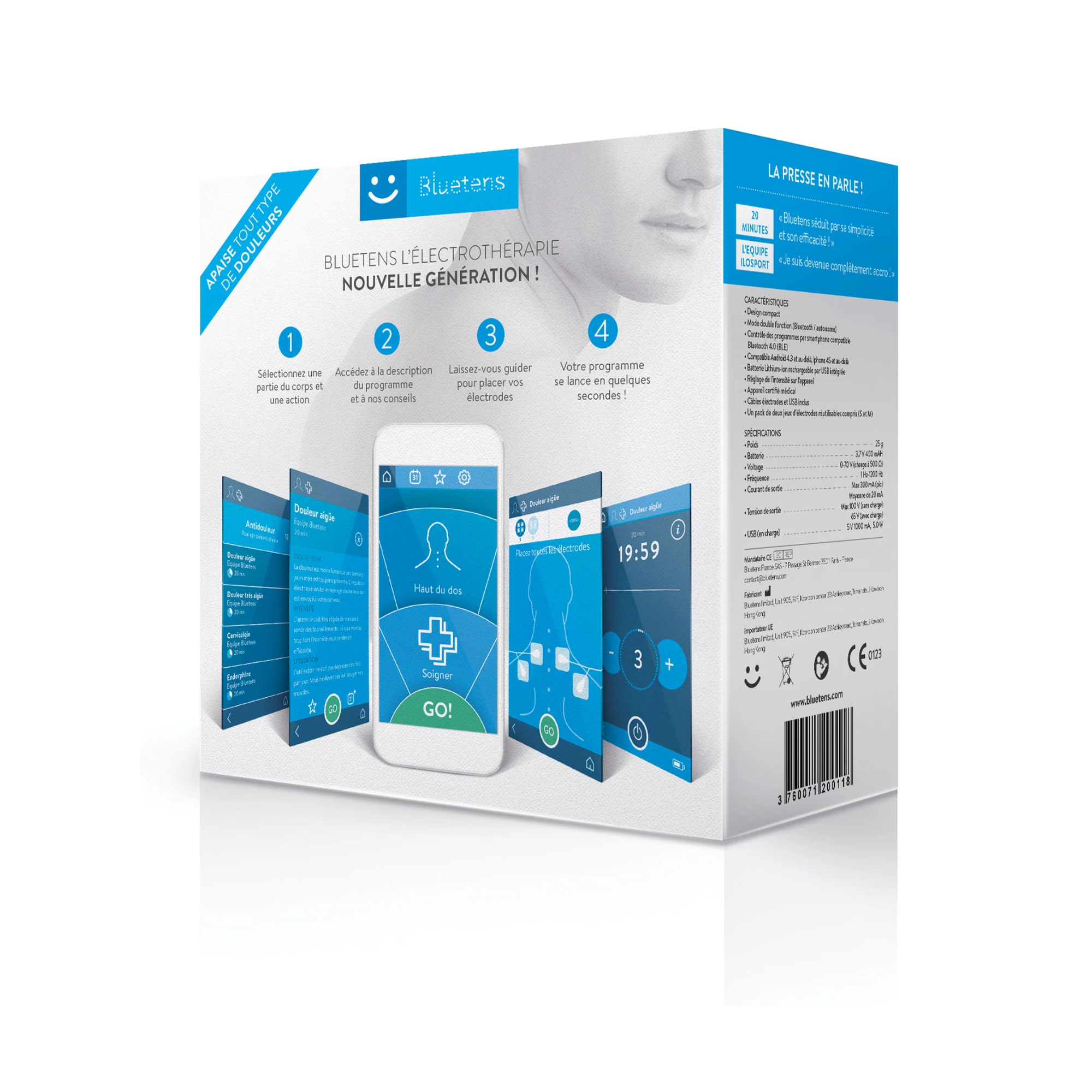 Connected Electrostimulator - BLUETENS