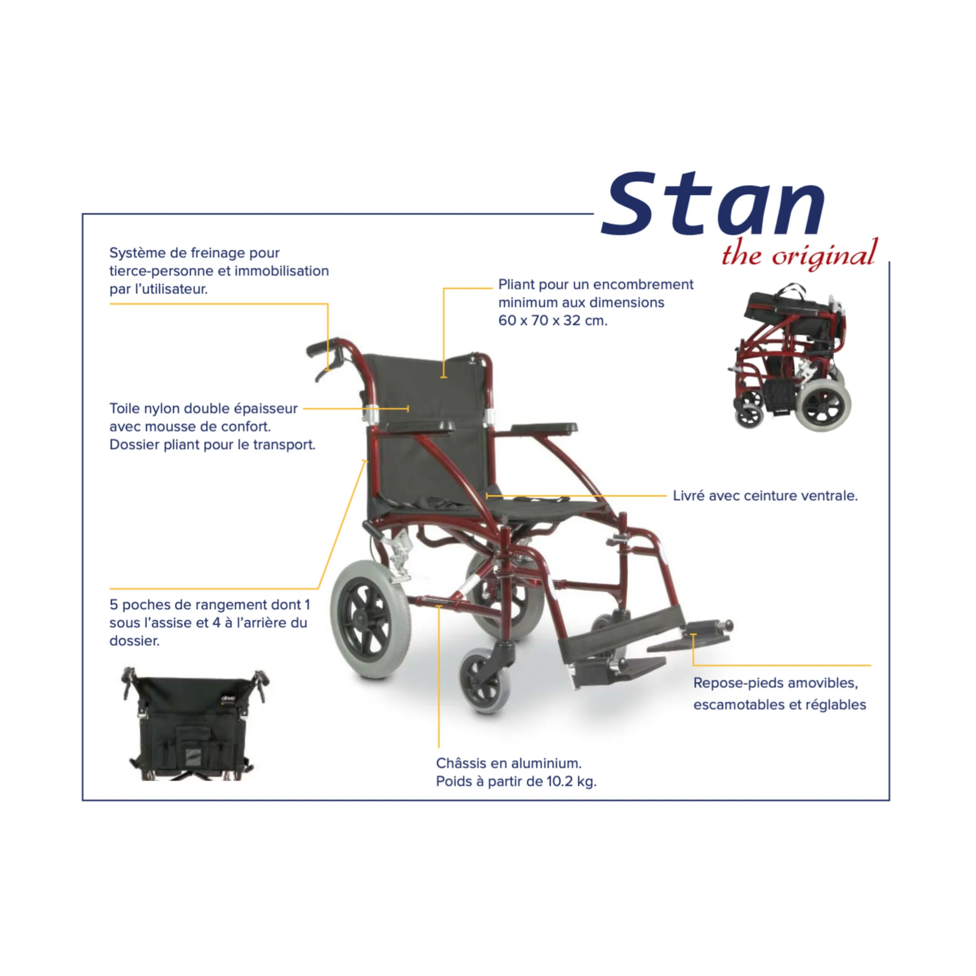 Fauteuil de transfert Stan - Drive