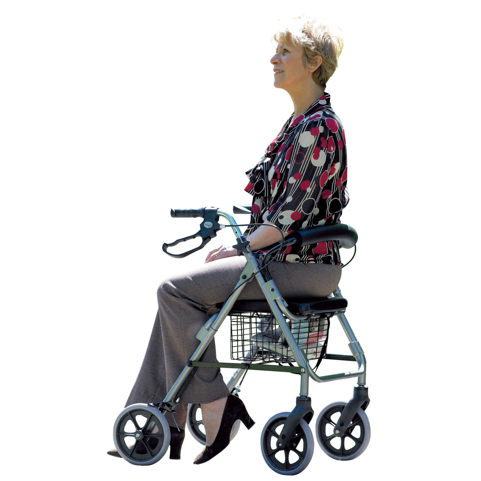 Rollator 4 Roues HOMECRAFT - Rouge - Performance Health