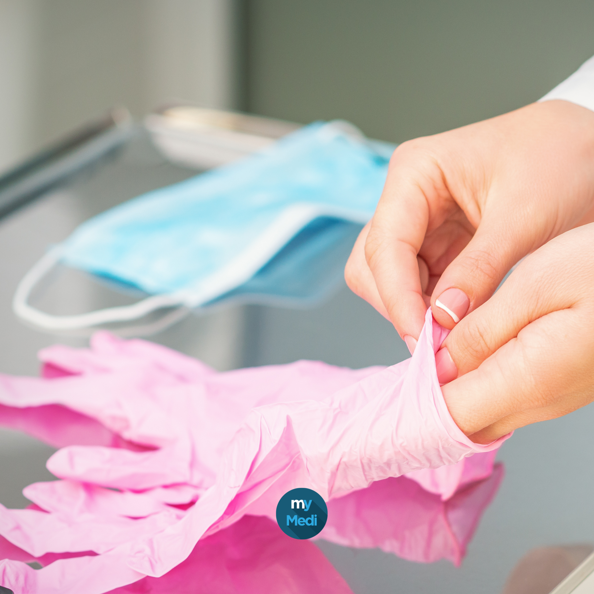 Gants d’examen pour infirmiers