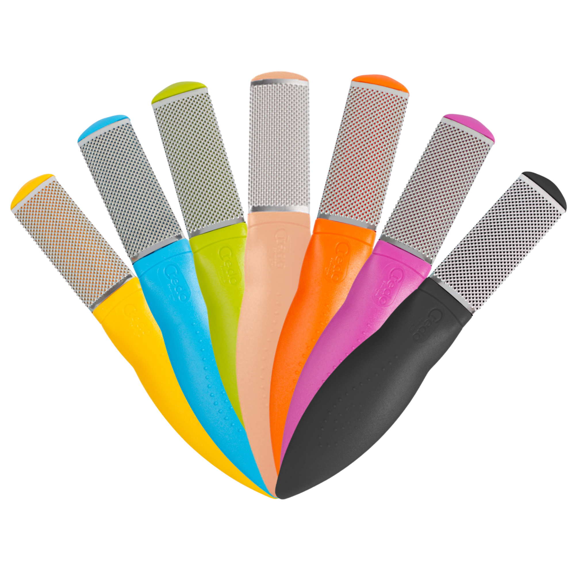 Credo grater with stainless steel friction surface