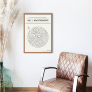 Decorative labyrinth poster - Physiotherapy office waiting room