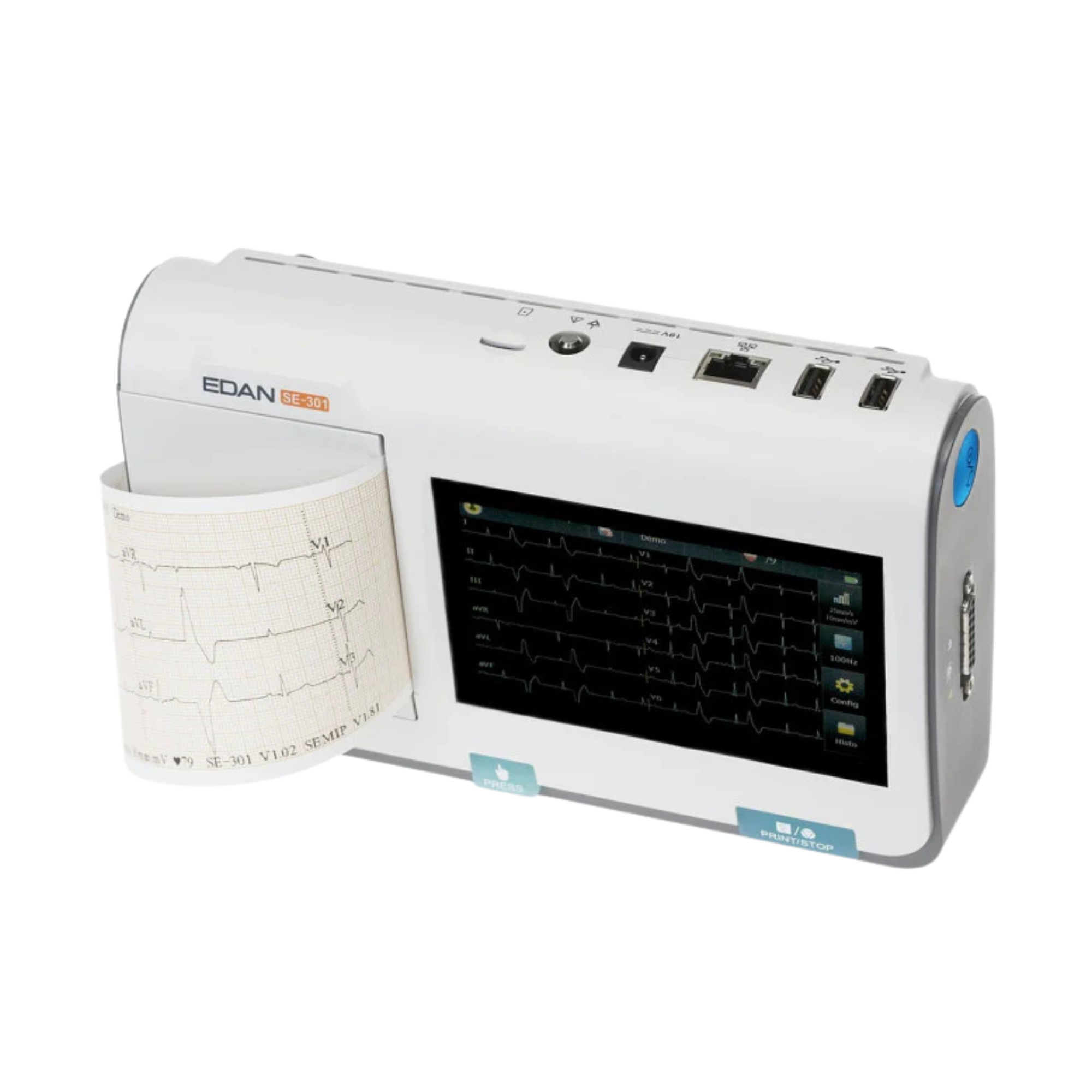 Électrocardiographe 3 Pistes Tactile SE-301 - EDAN