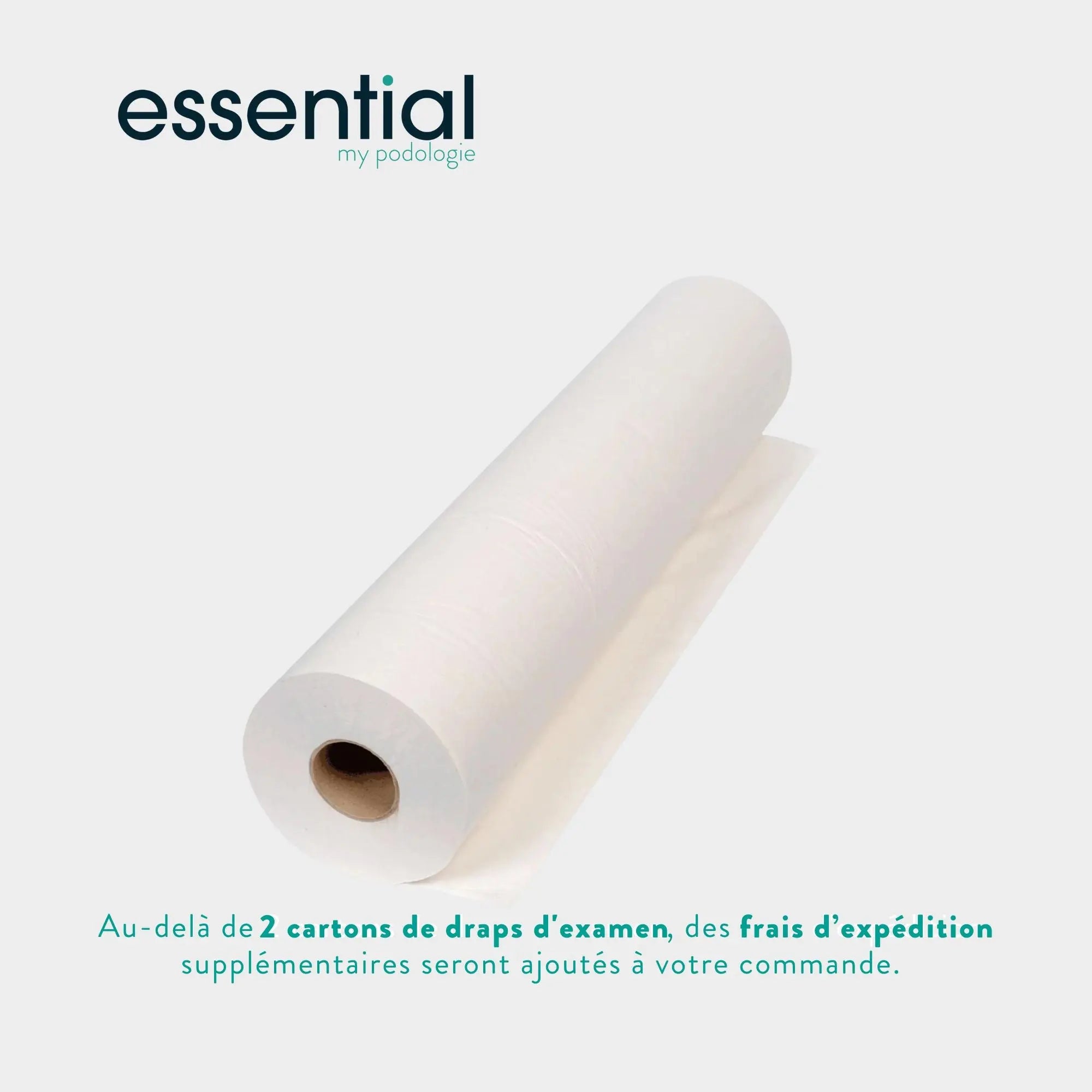 9 rolls White examination sheets - 135 sizes - 2 smooth folds