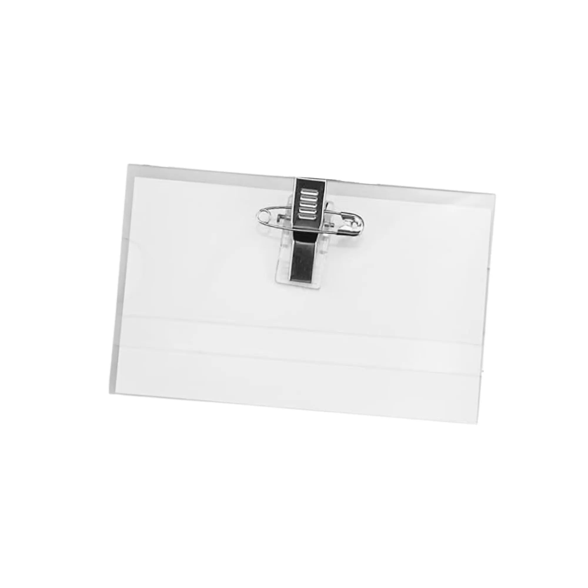 Badge nominatif- 9 x 5,6 cm - Plastique transparent - My Podologie