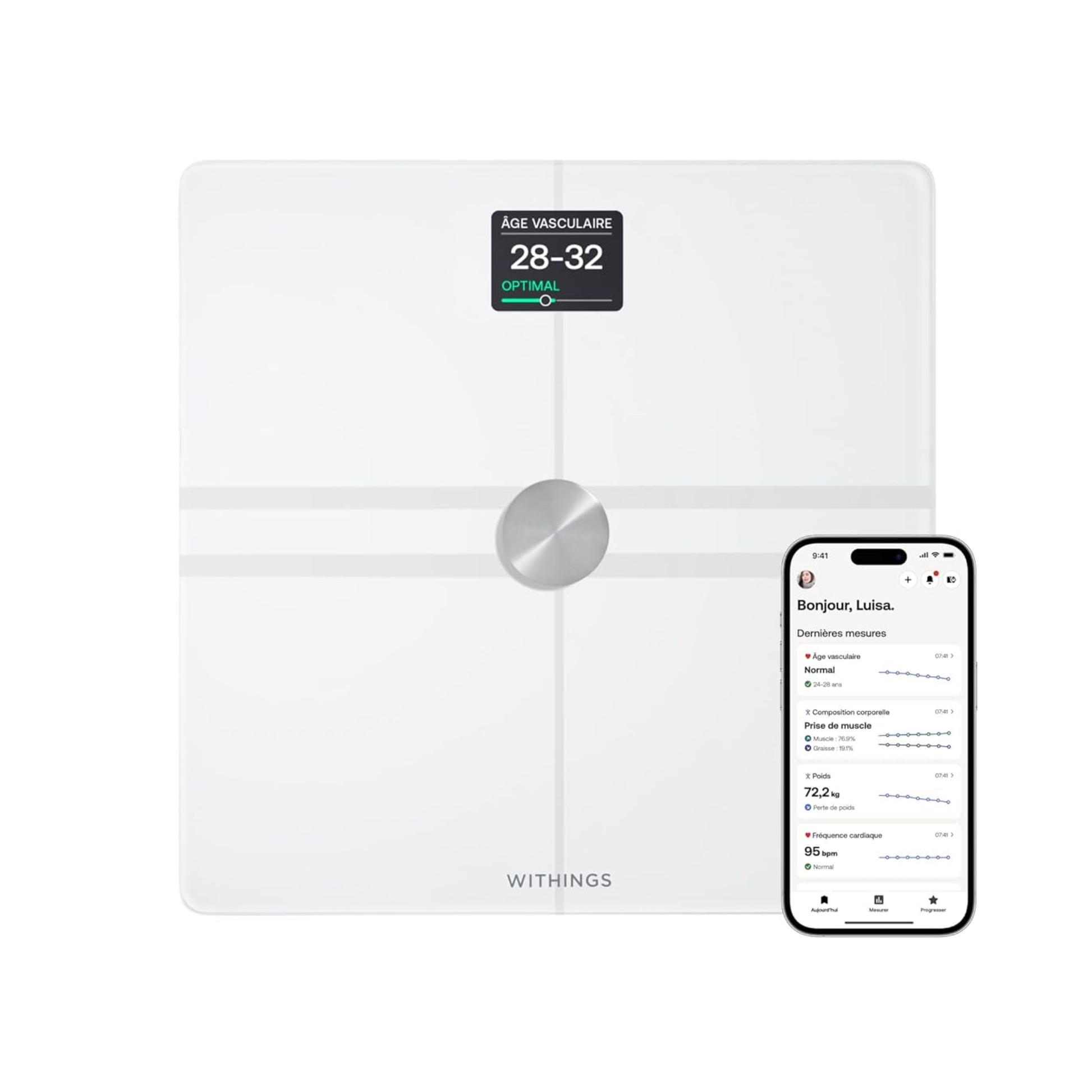 Balance Body Comp Connectée Intelligente - Check-up puissant - Deux coloris - Withings - My Médical