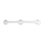 High Resistance Straight Grab Bar - 3 dimensions - Fluted Coating - AKW