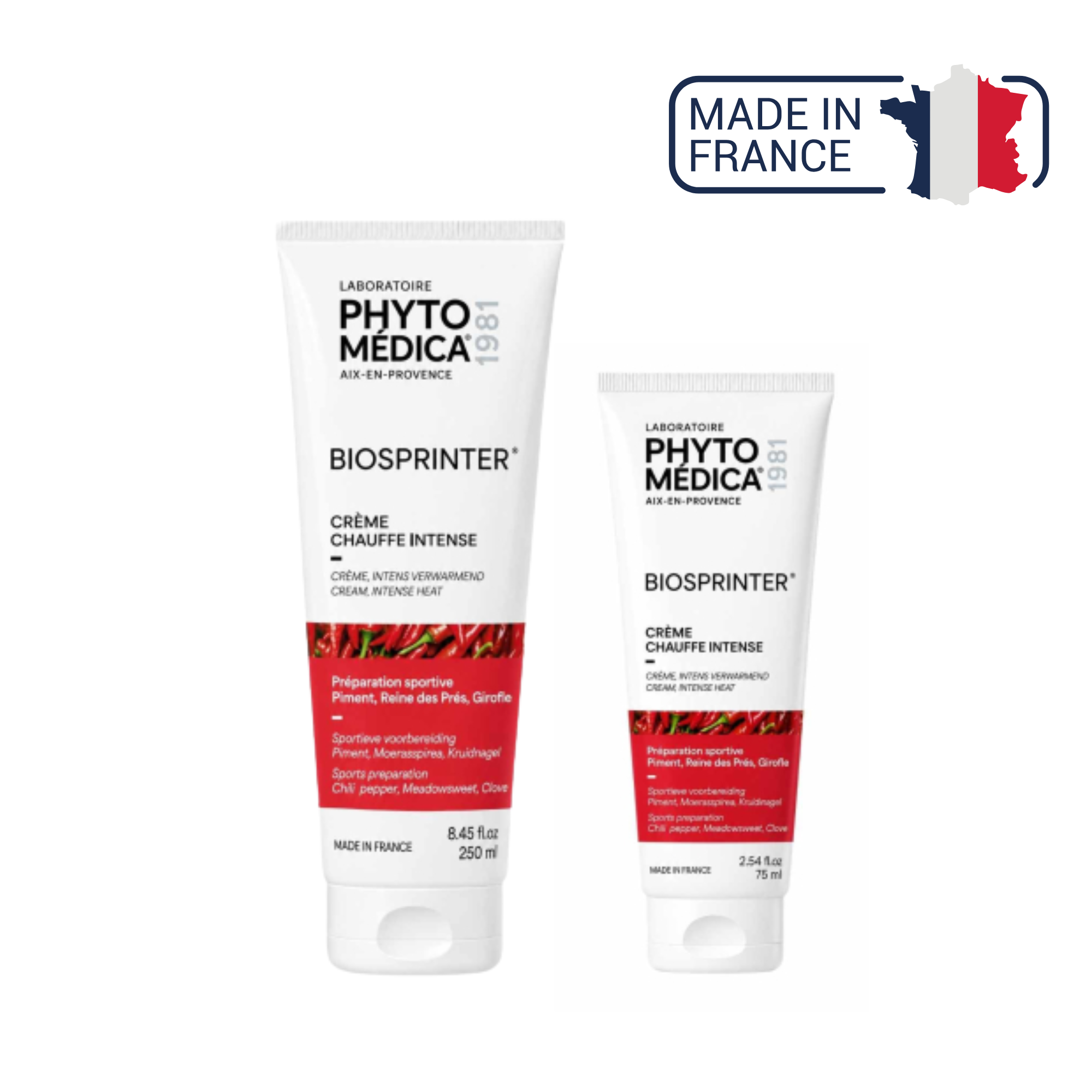 Biosprinter ® - Crème massage chauffant - 2 contenances - Phytomedica