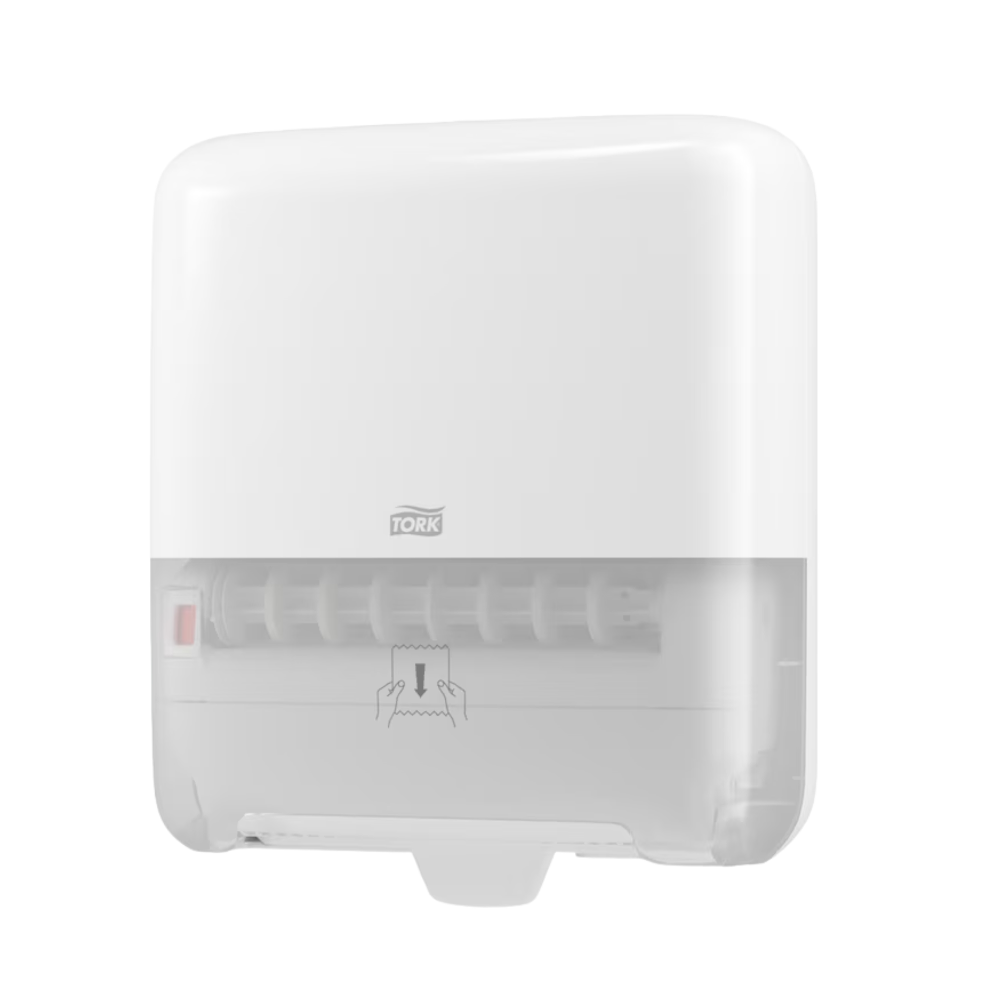 Distributeur pour rouleau d’essuie-mains H1 Tork Matic® – Blanc – TORK - My Médical