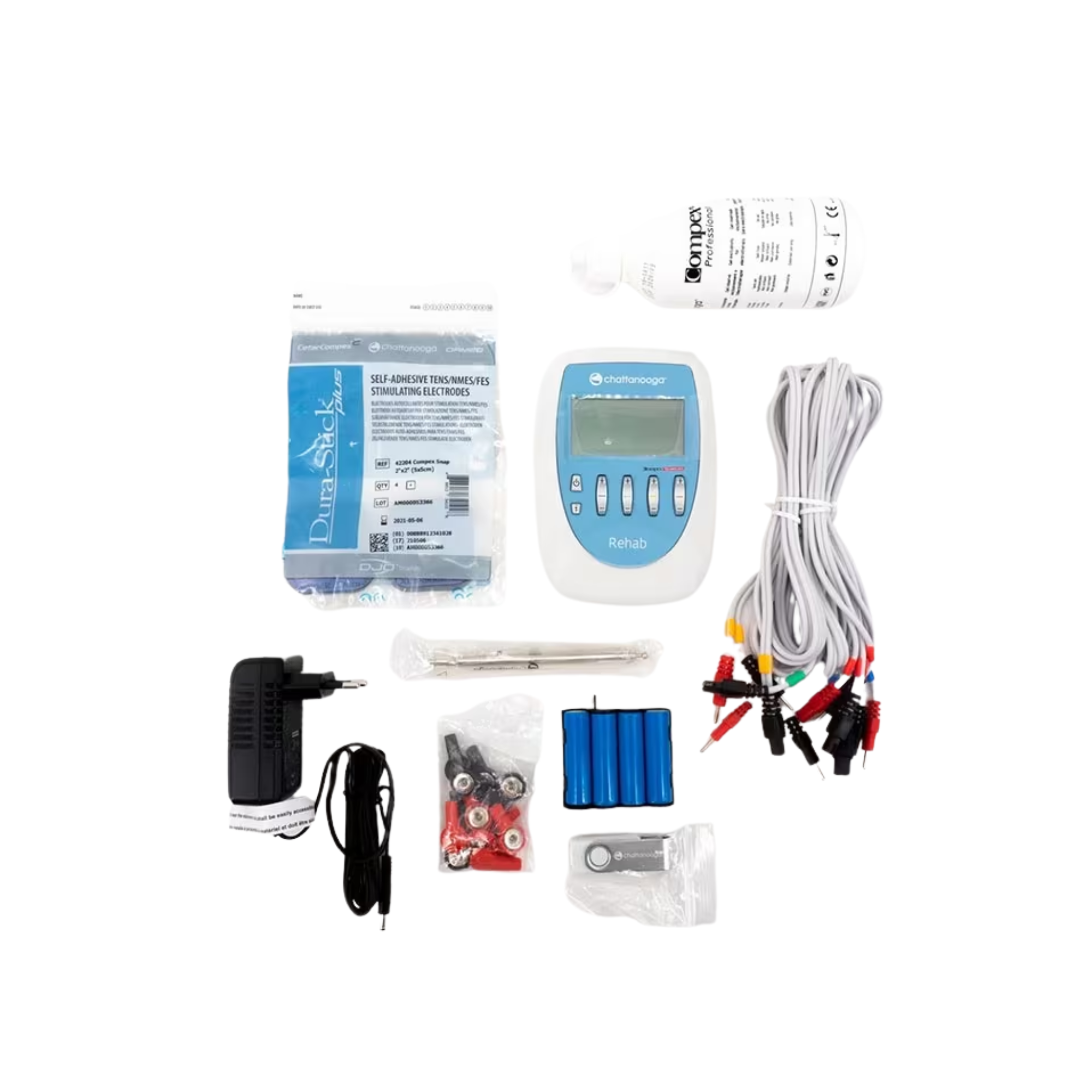 Électrostimulateur Compex® Chattanooga® Pro Rehab - Tens/Ems/Nmes - 4 canaux - 22 programmes