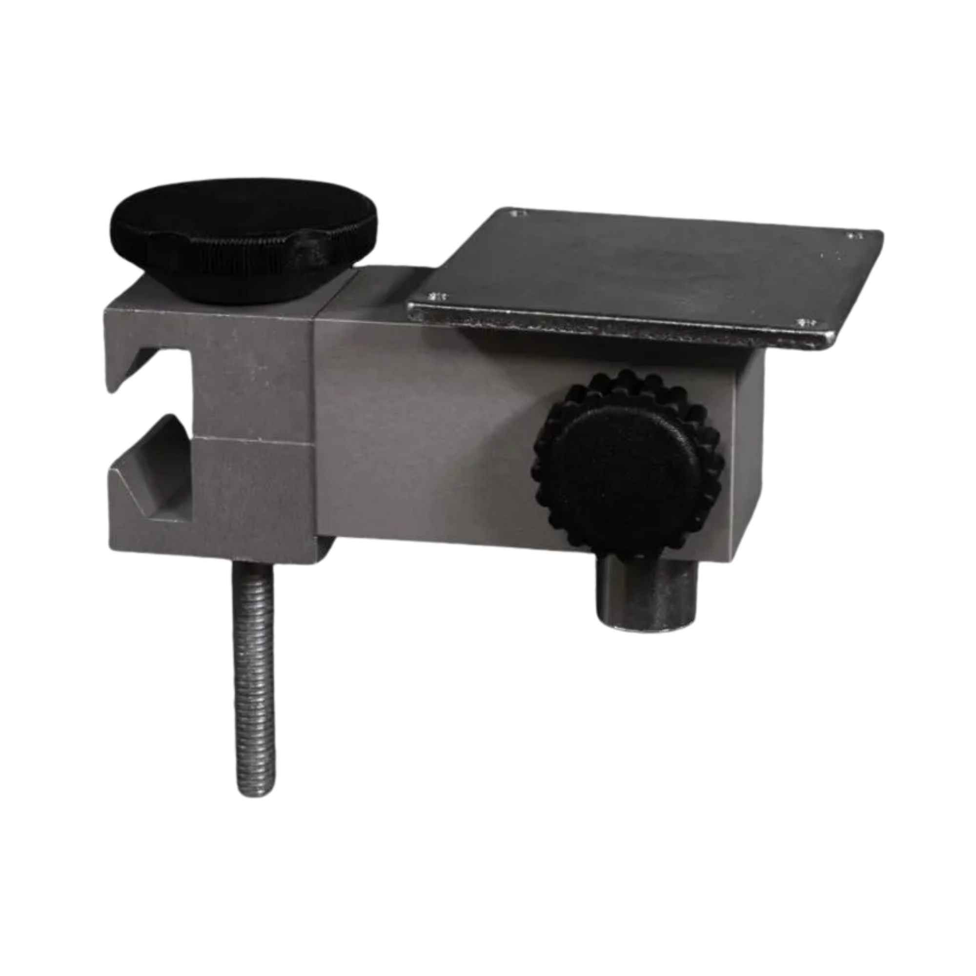 Étau pour rails médicaux départ vertical et horizontal de la lampe avec plaque d'adaptation - LID