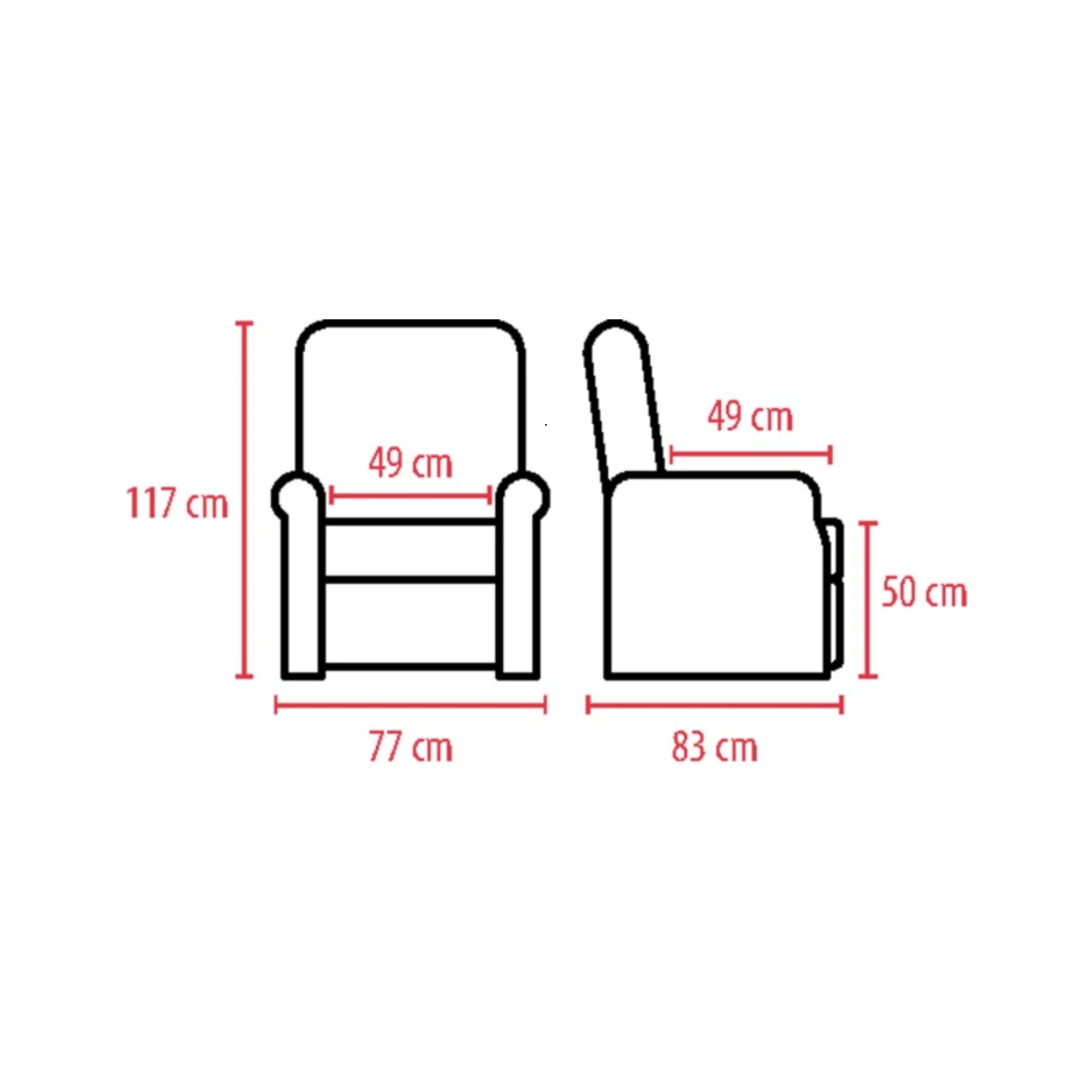 Fauteuil releveur EASY II - 2 moteurs - My Médical - My Médical
