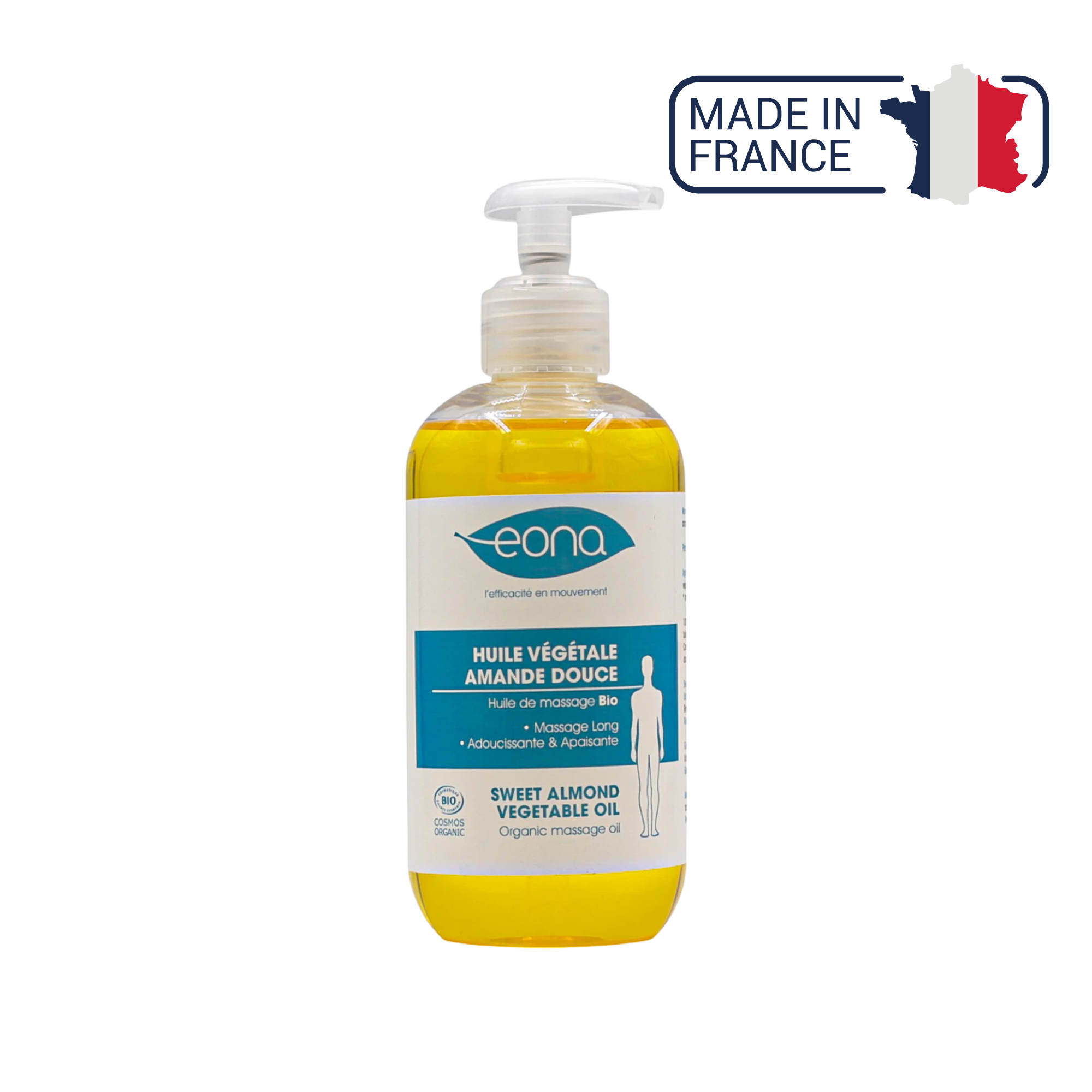 Huile de massage - Amande douce - 250 ml - Bio - Eona