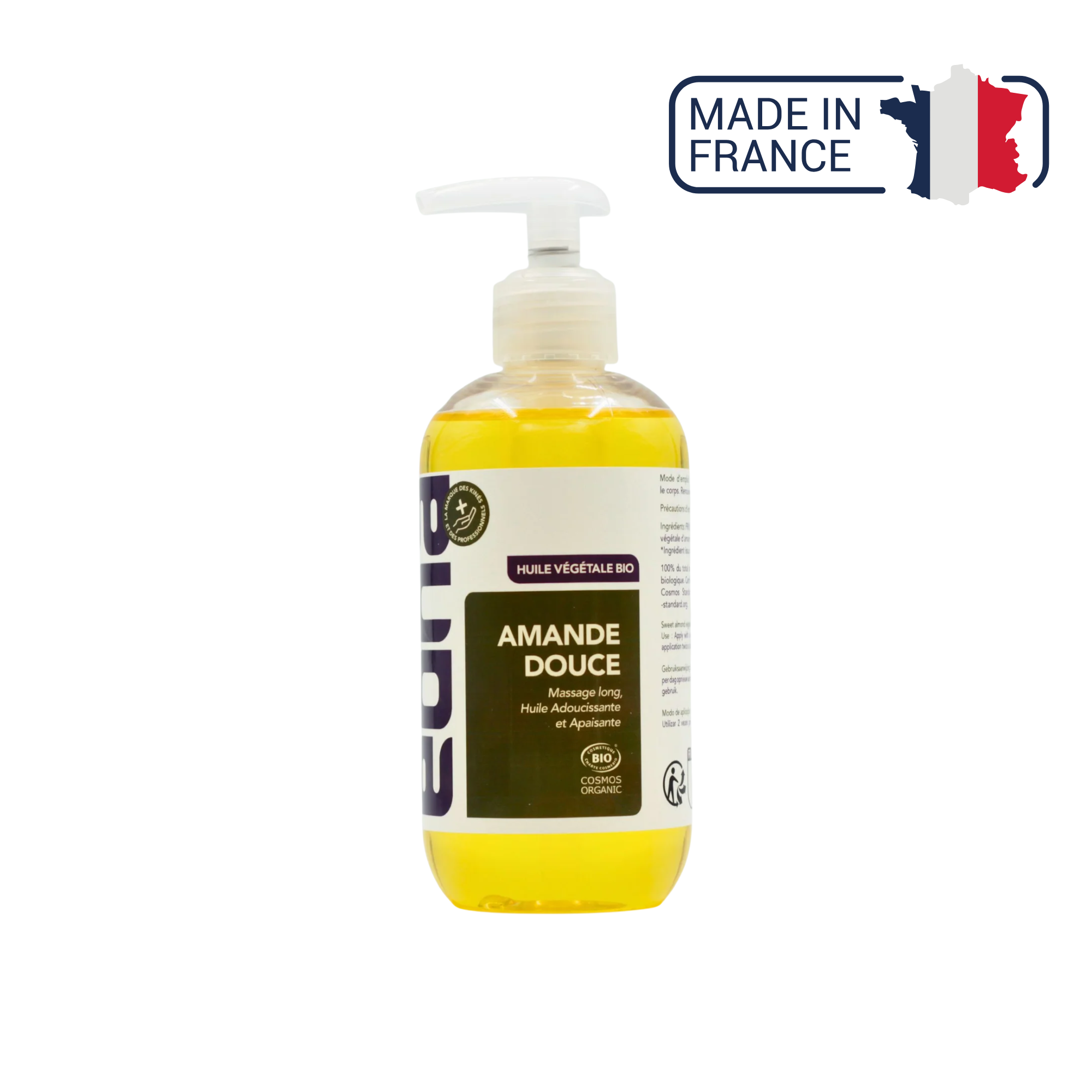 Massage oil - Sweet almond - 250 ml - Organic - Eona