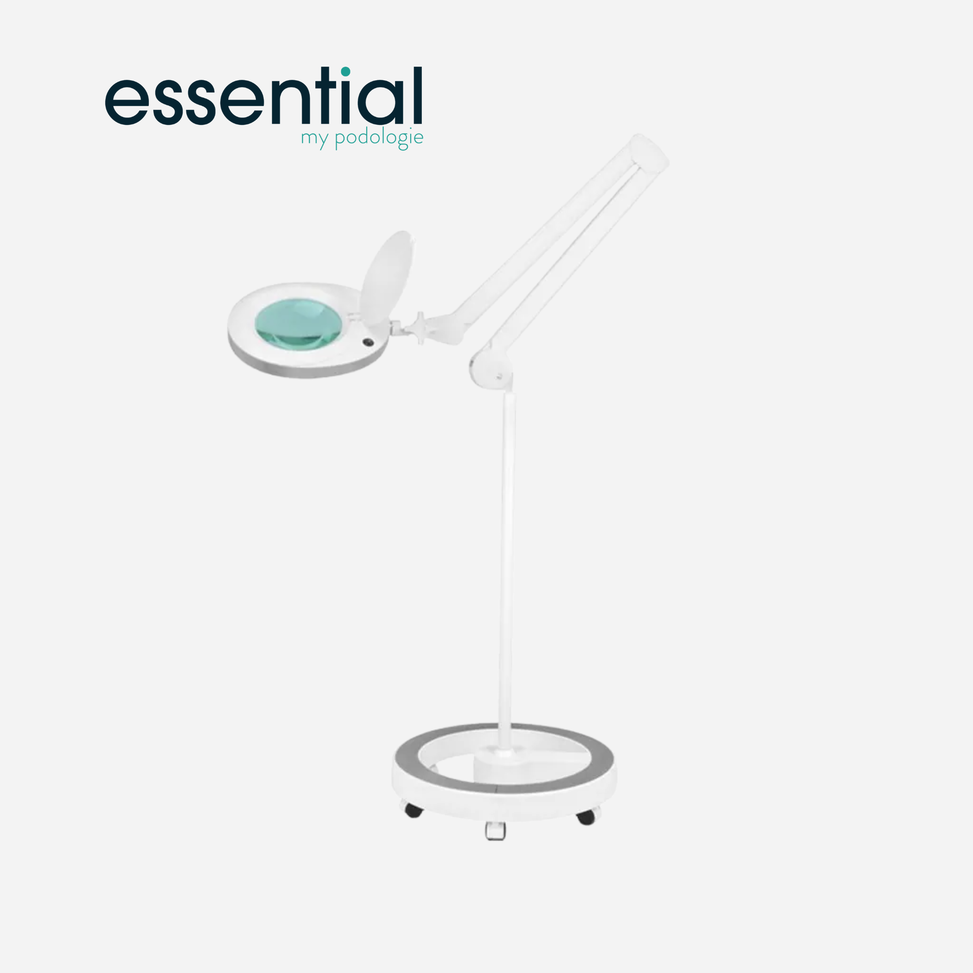 Lampe loupe Elegante 6025 avec trépied - Blanc ou noir - Essential by My Podologie