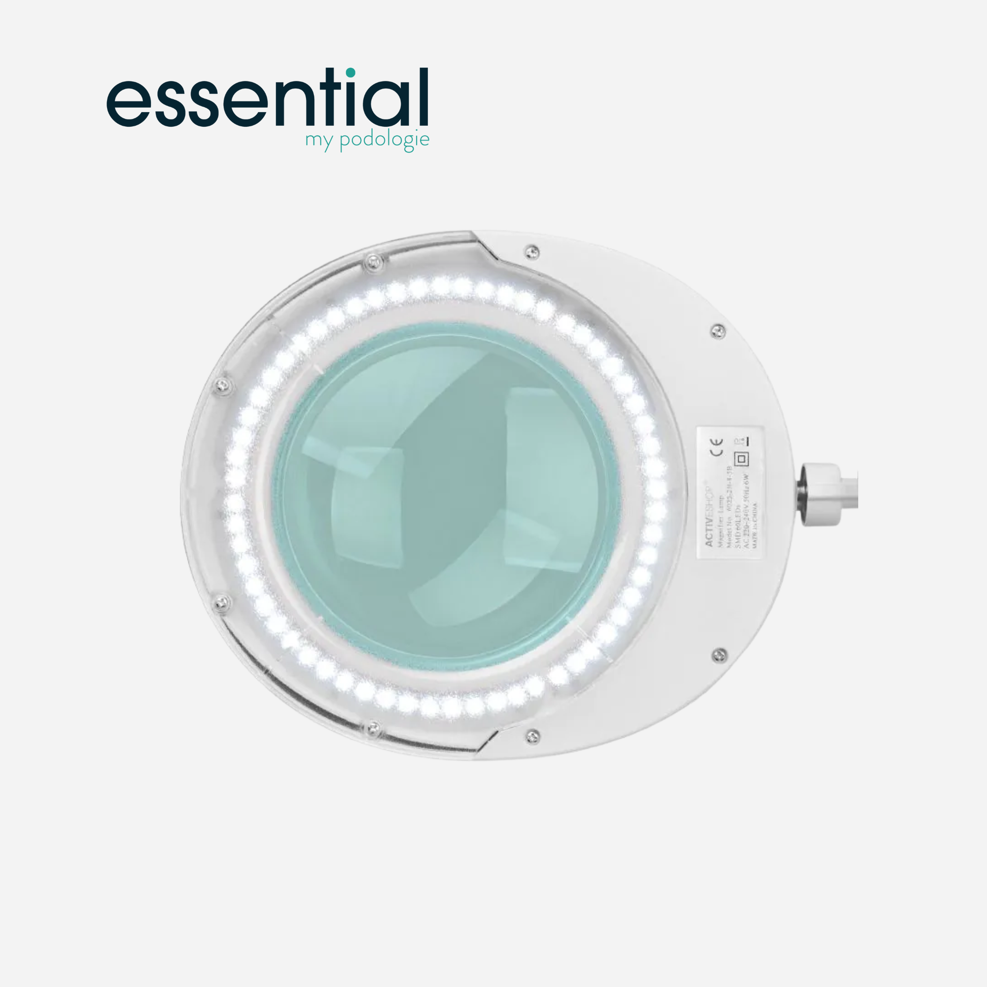 Lampe loupe Elegante 6025 avec trépied - Blanc ou noir - Essential by My Podologie - My Médical